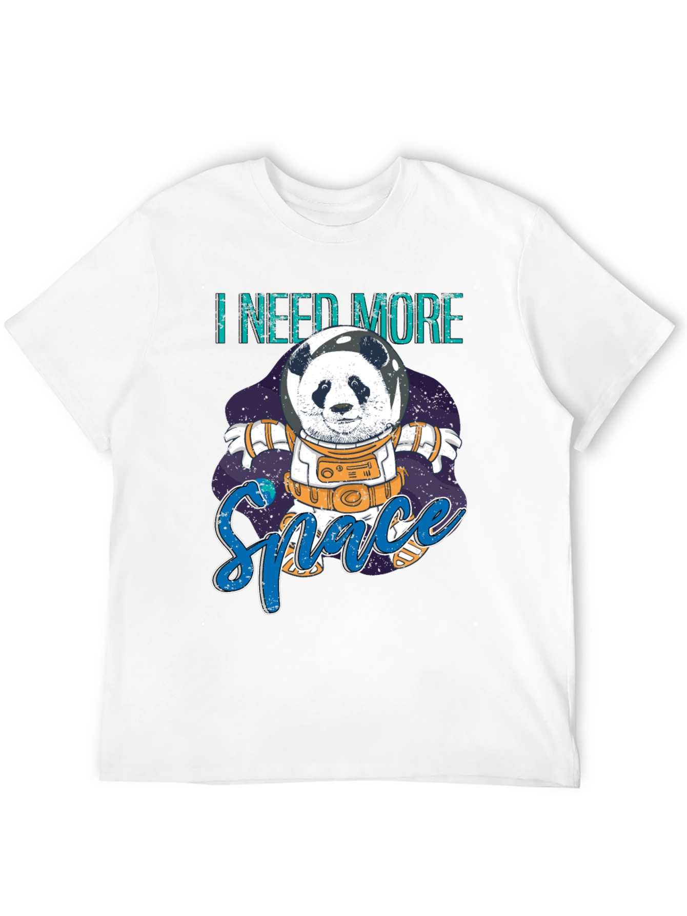 I Need More Space Panda Astronaut Graphic T-Shirt