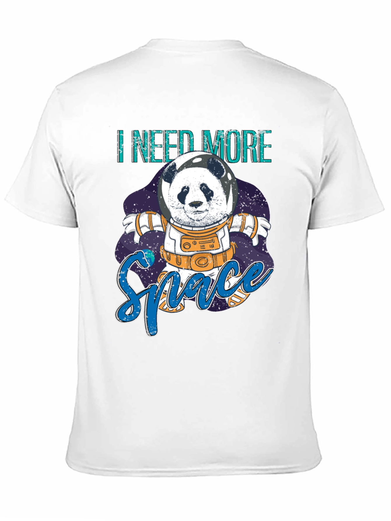 I Need More Space Panda Astronaut Graphic T-Shirt