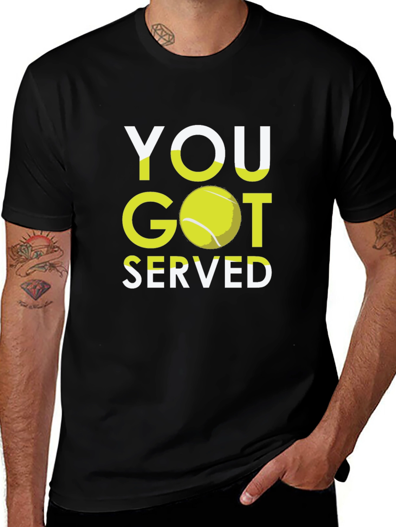 You Got Served Tennis Graphic T-Shirt
