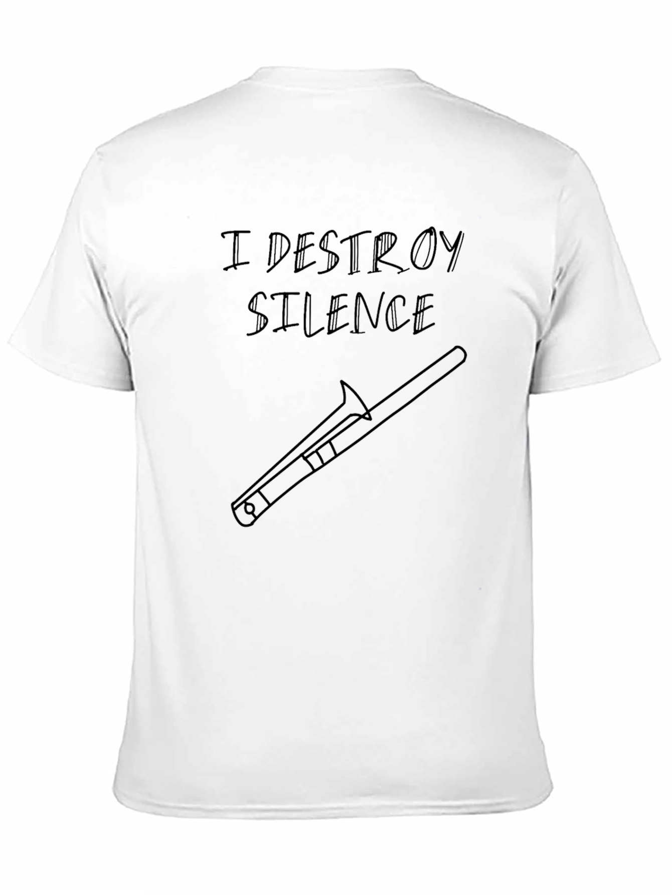 I Destroy Silence Trombone Graphic Tee