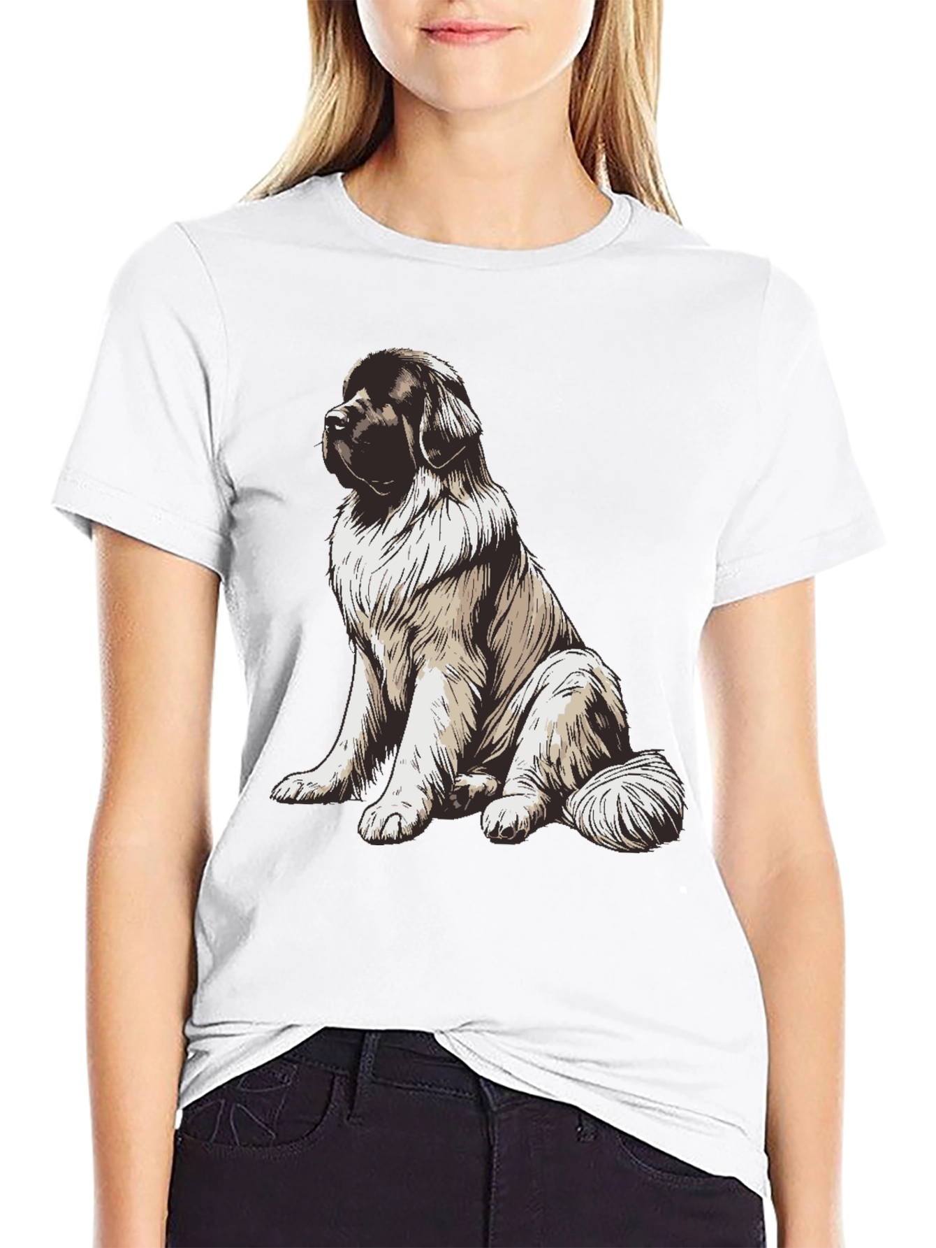 Dog Lovers Graphic Tee: Gentle Giant Design