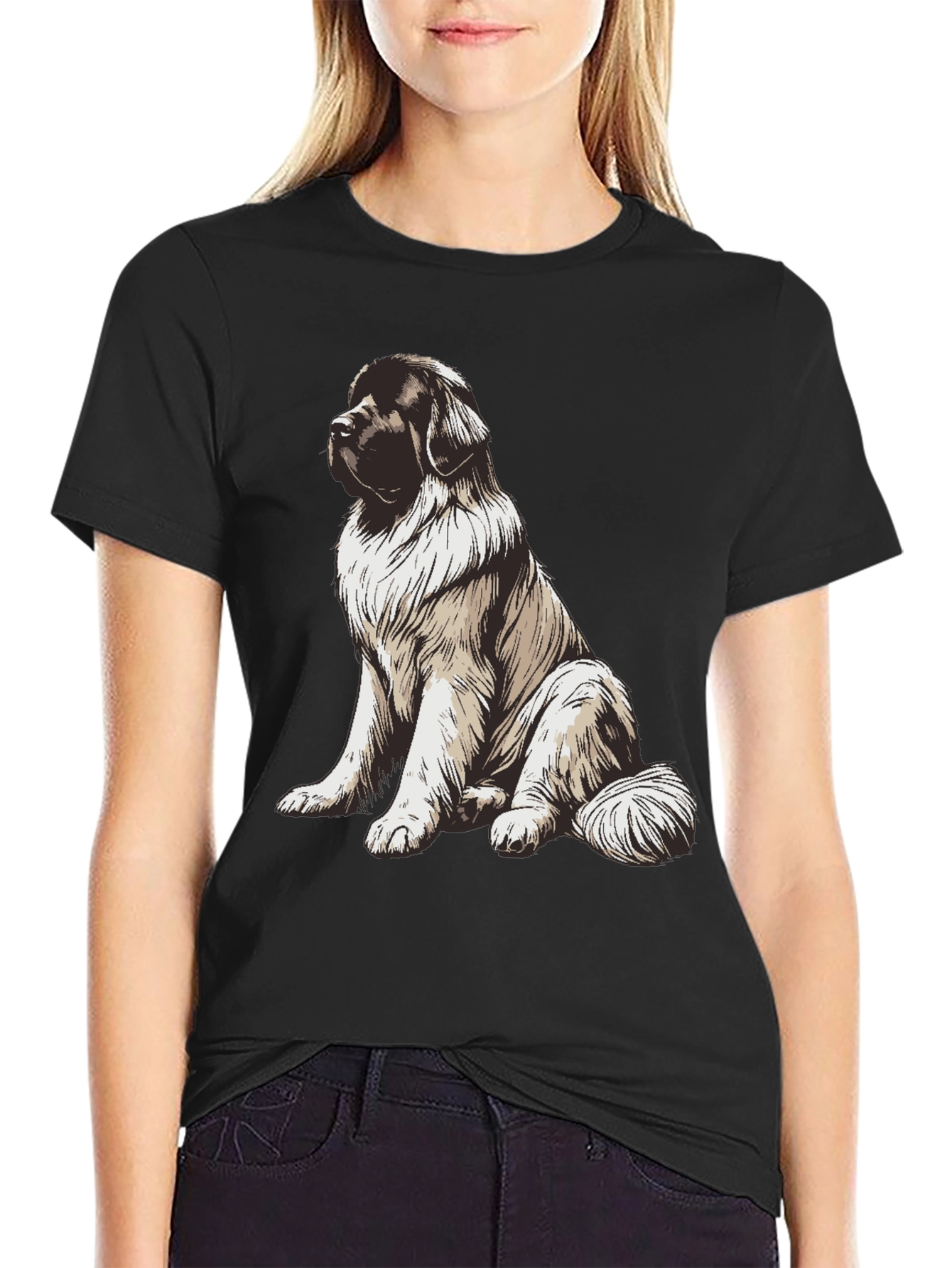 Dog Lovers Graphic Tee: Gentle Giant Design