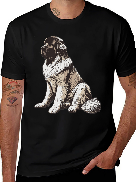 Dog Lovers Graphic Tee: Gentle Giant Design