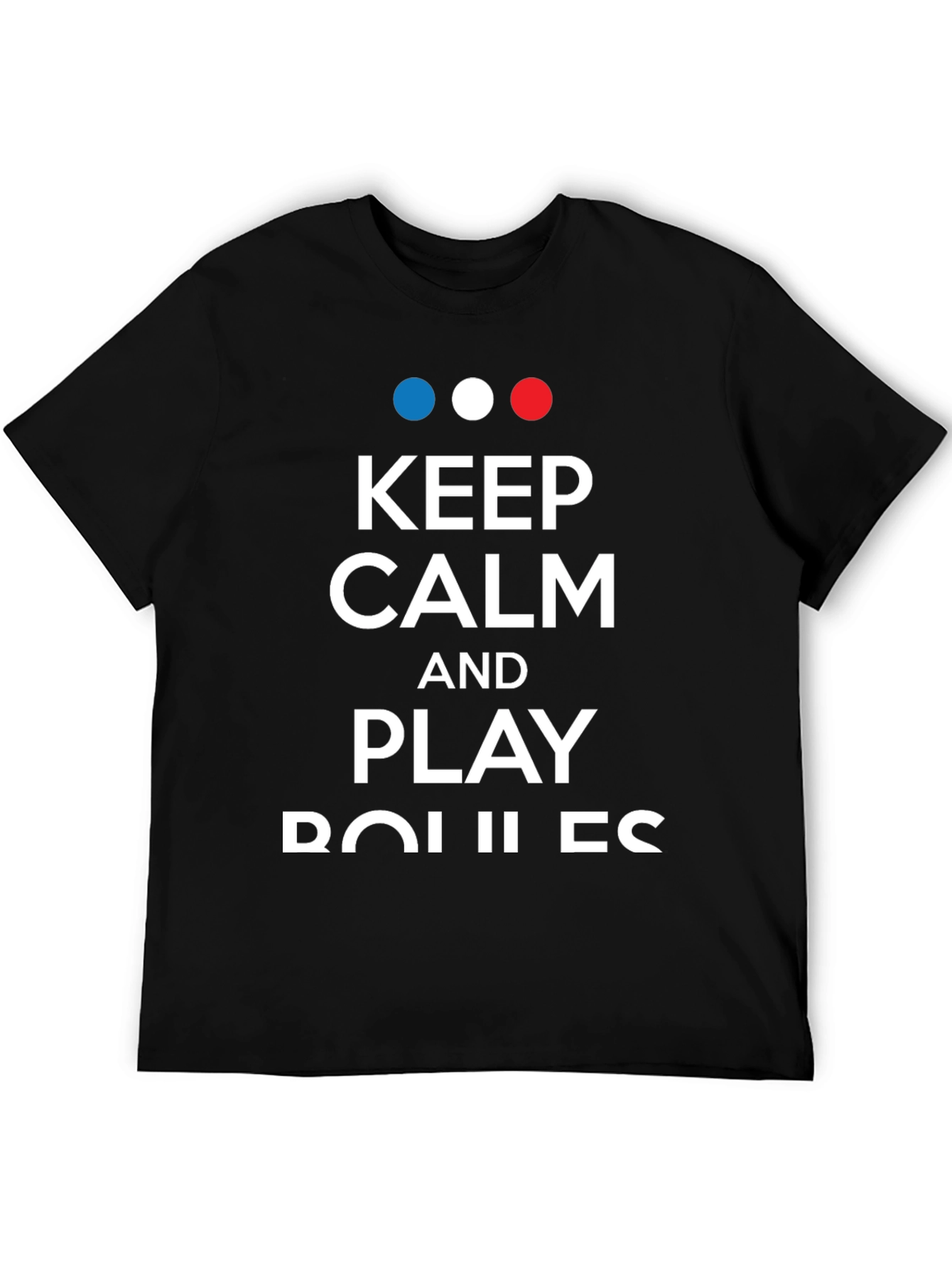 Keep Calm and Play Boules T-Shirt - Black