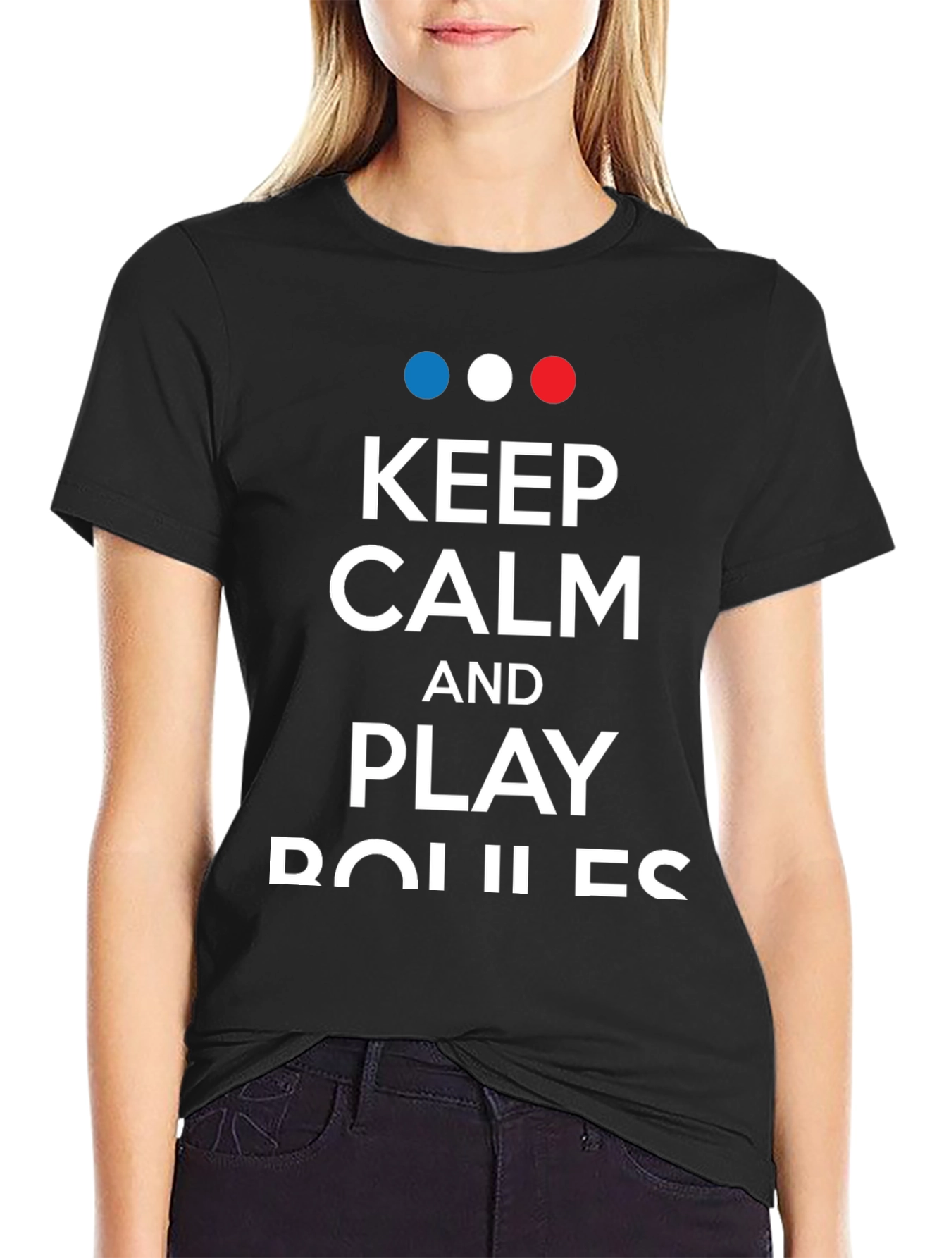Keep Calm and Play Boules T-Shirt - Black