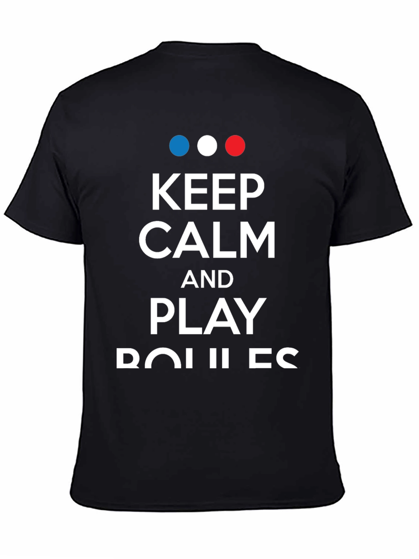 Keep Calm and Play Boules T-Shirt - Black