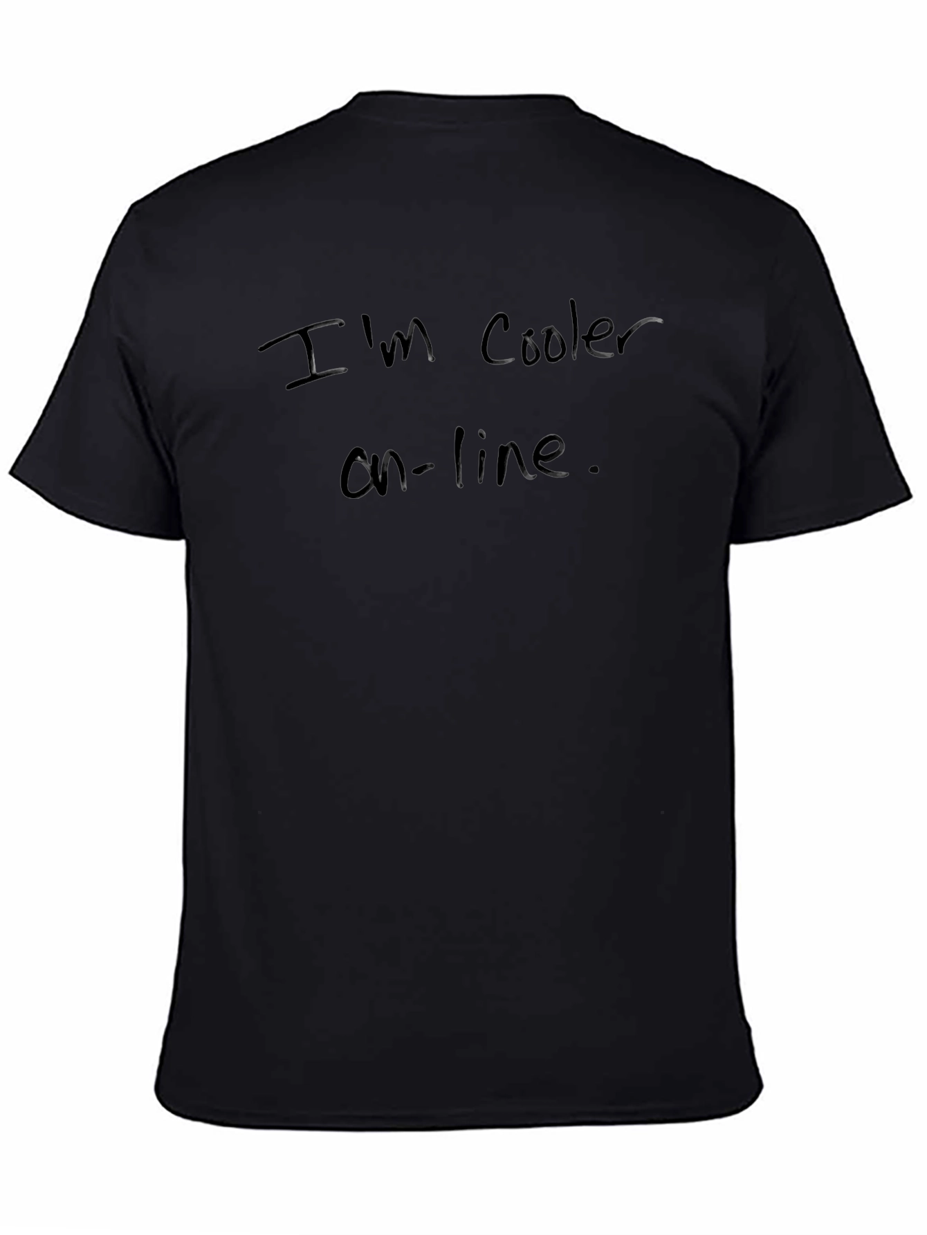 Im Cooler On-Line Black T-Shirt
