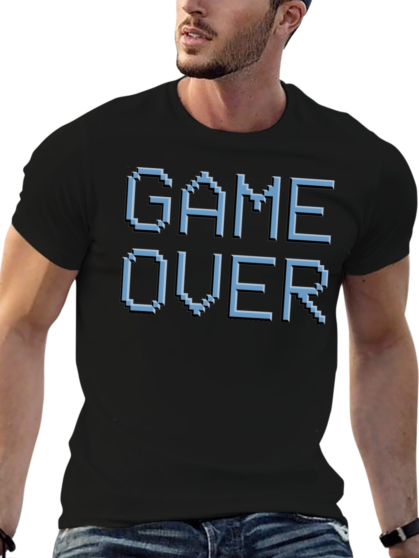 Game Over Pixel Art T-Shirt - Retro Gaming Style
