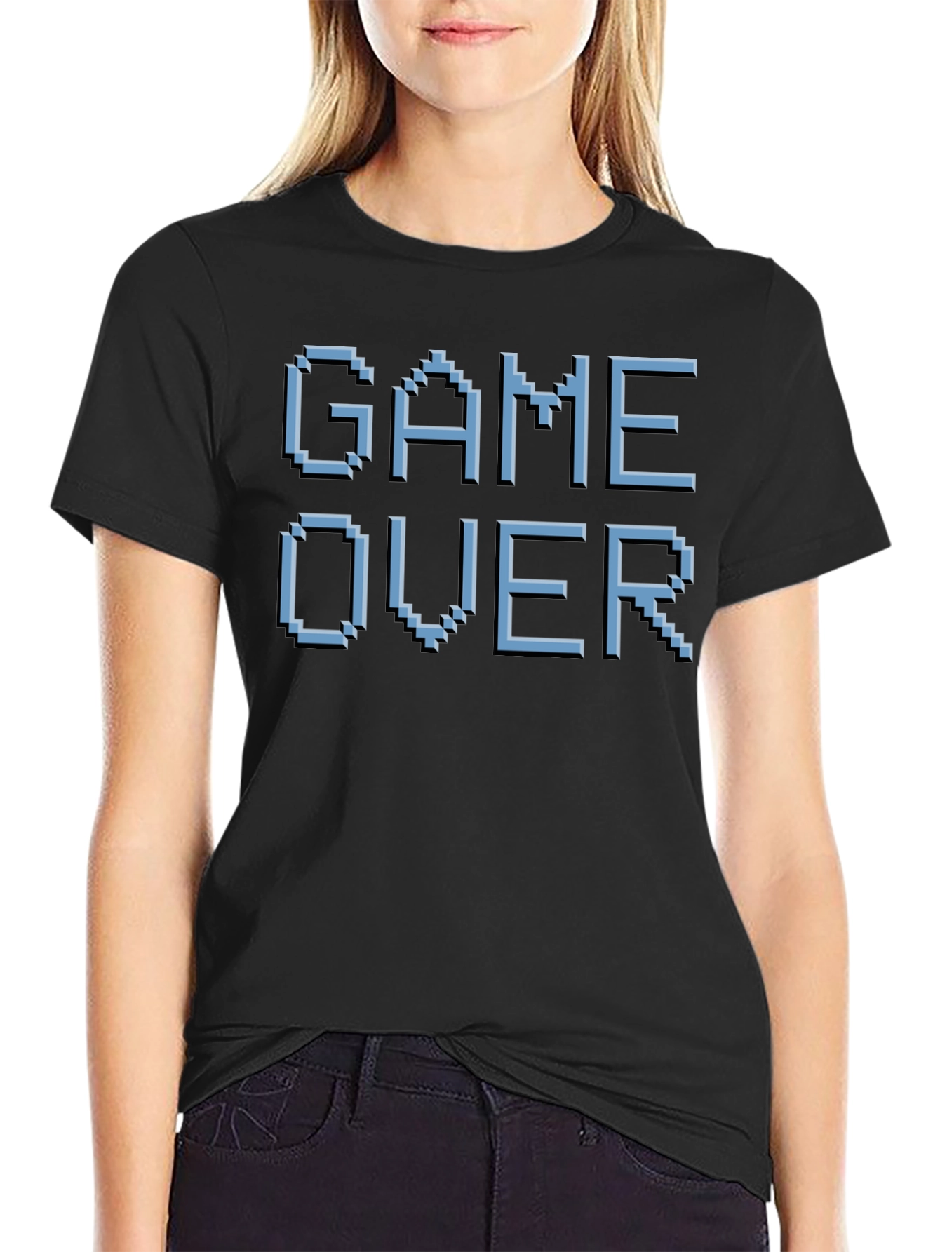 Game Over Pixel Art T-Shirt - Retro Gaming Style