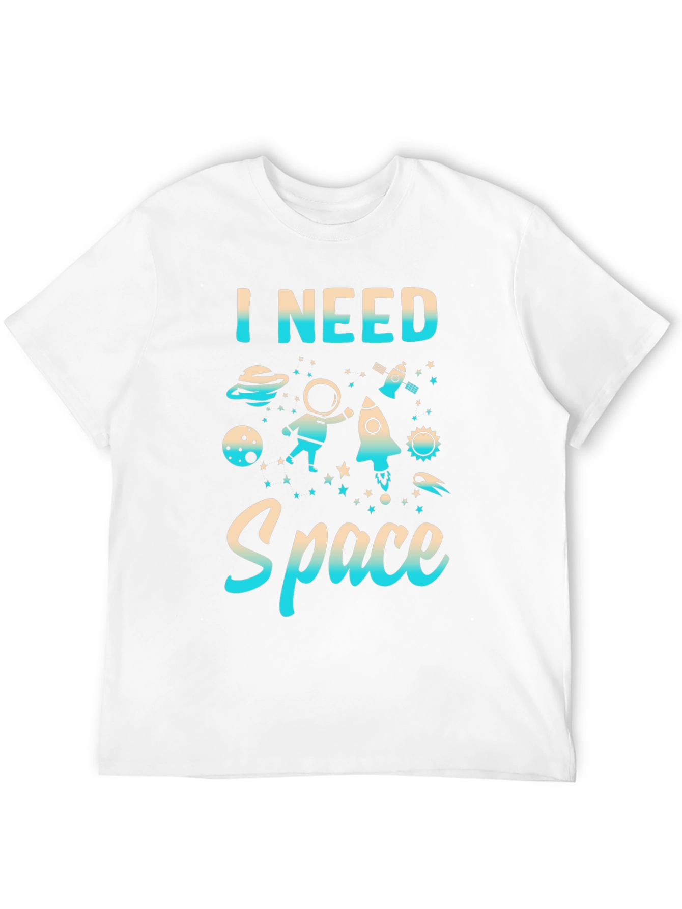 I Need Space Graphic Print T-Shirt