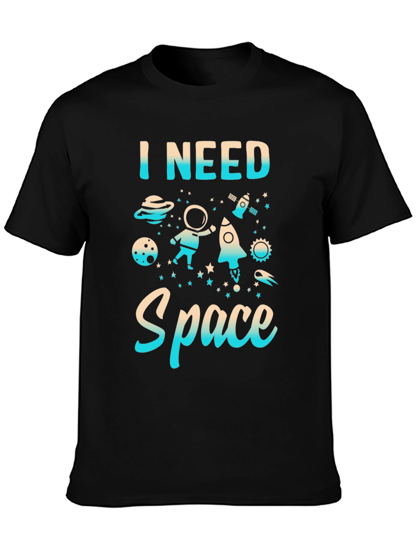 I Need Space Graphic Print T-Shirt