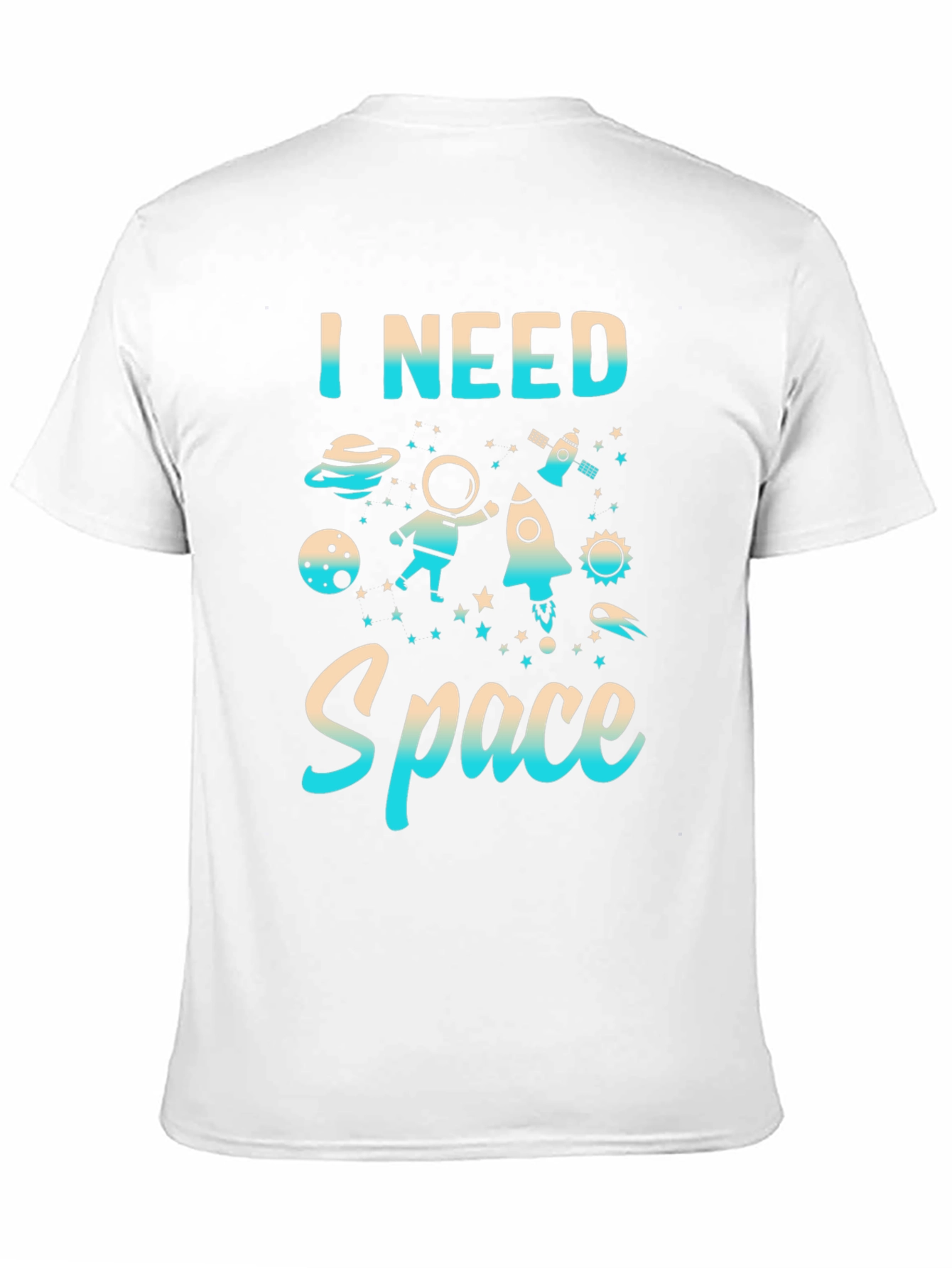 I Need Space Graphic Print T-Shirt