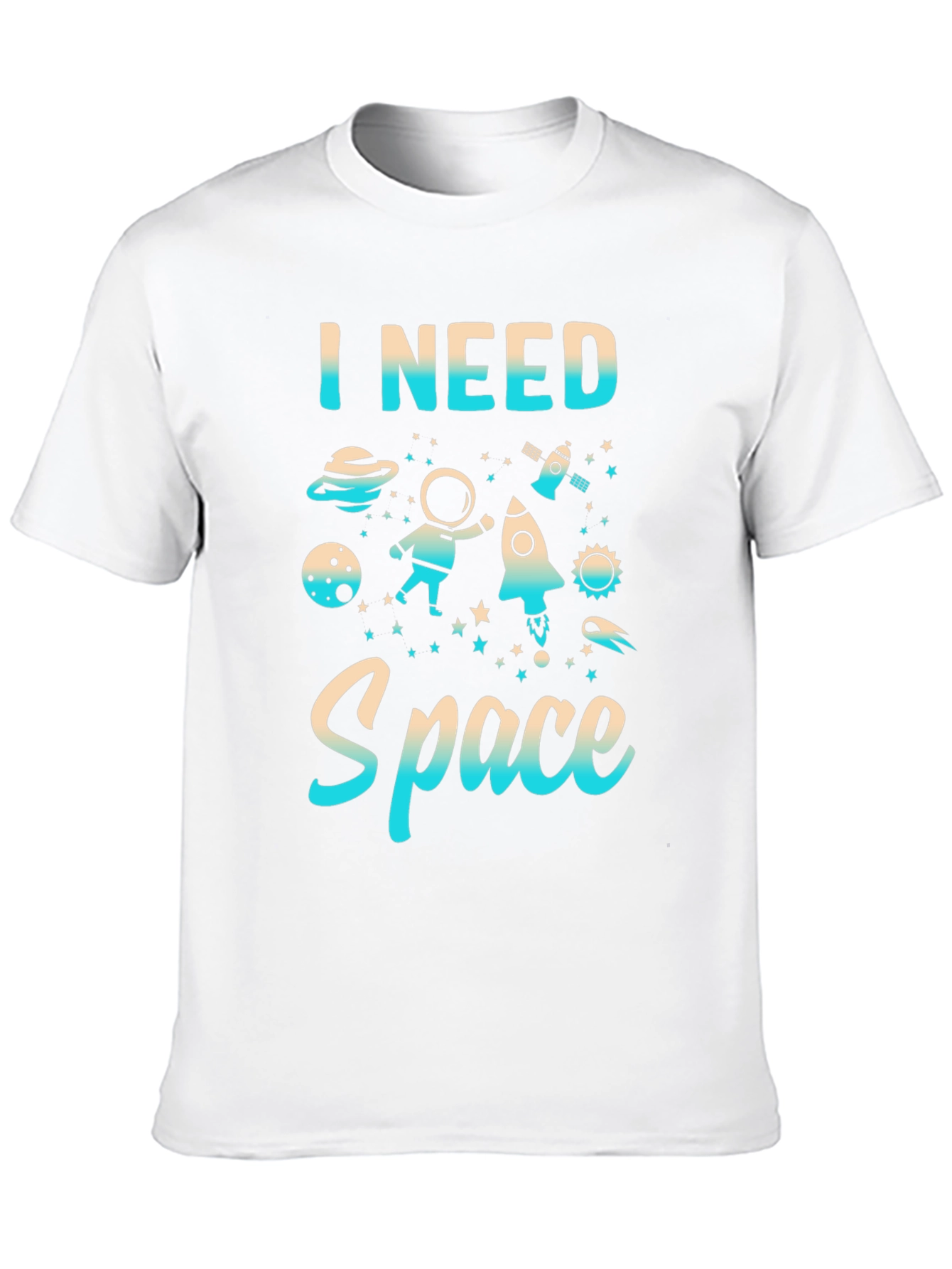 I Need Space Graphic Print T-Shirt
