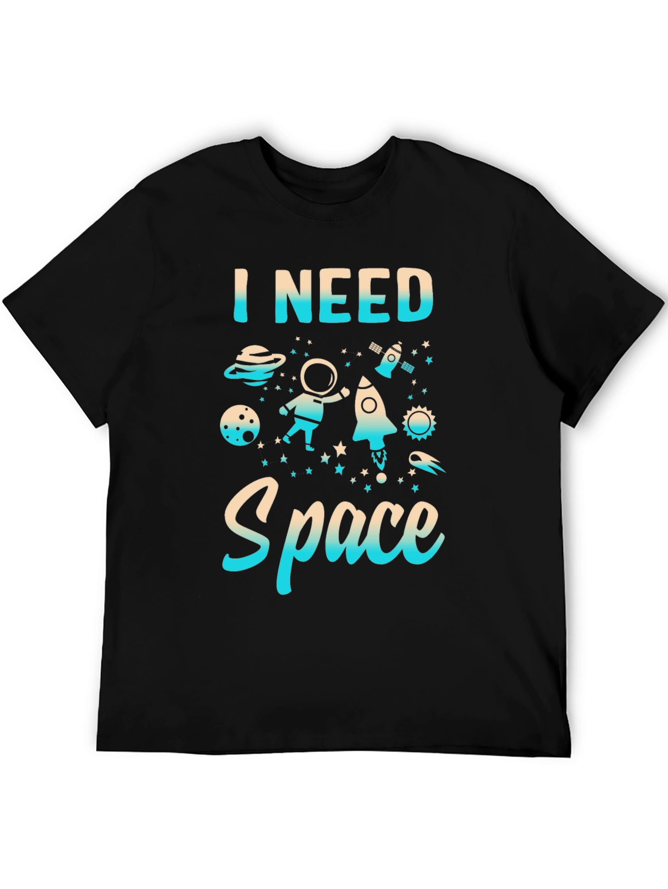 I Need Space Graphic Print T-Shirt