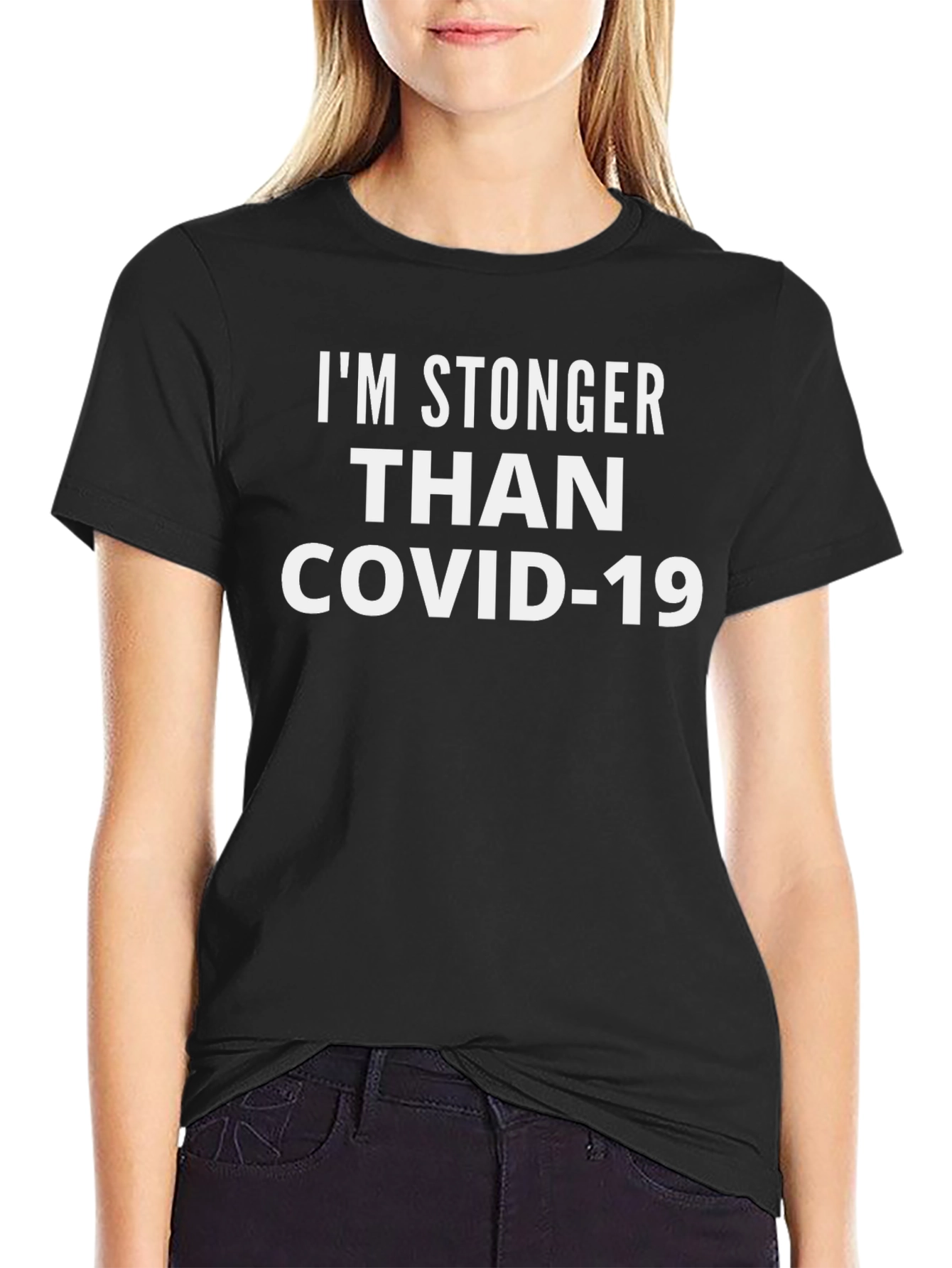 Im Stronger Than COVID-19 Graphic Tee