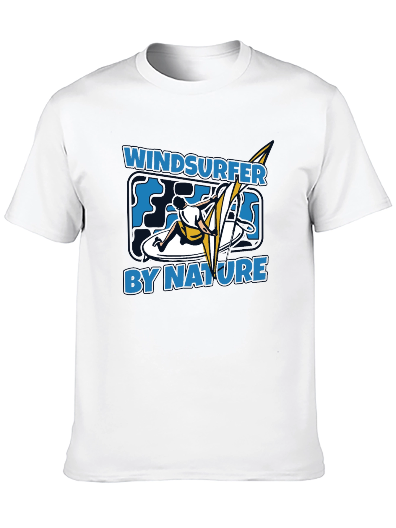 Windsurfer by Nature Graphic Black T-Shirt