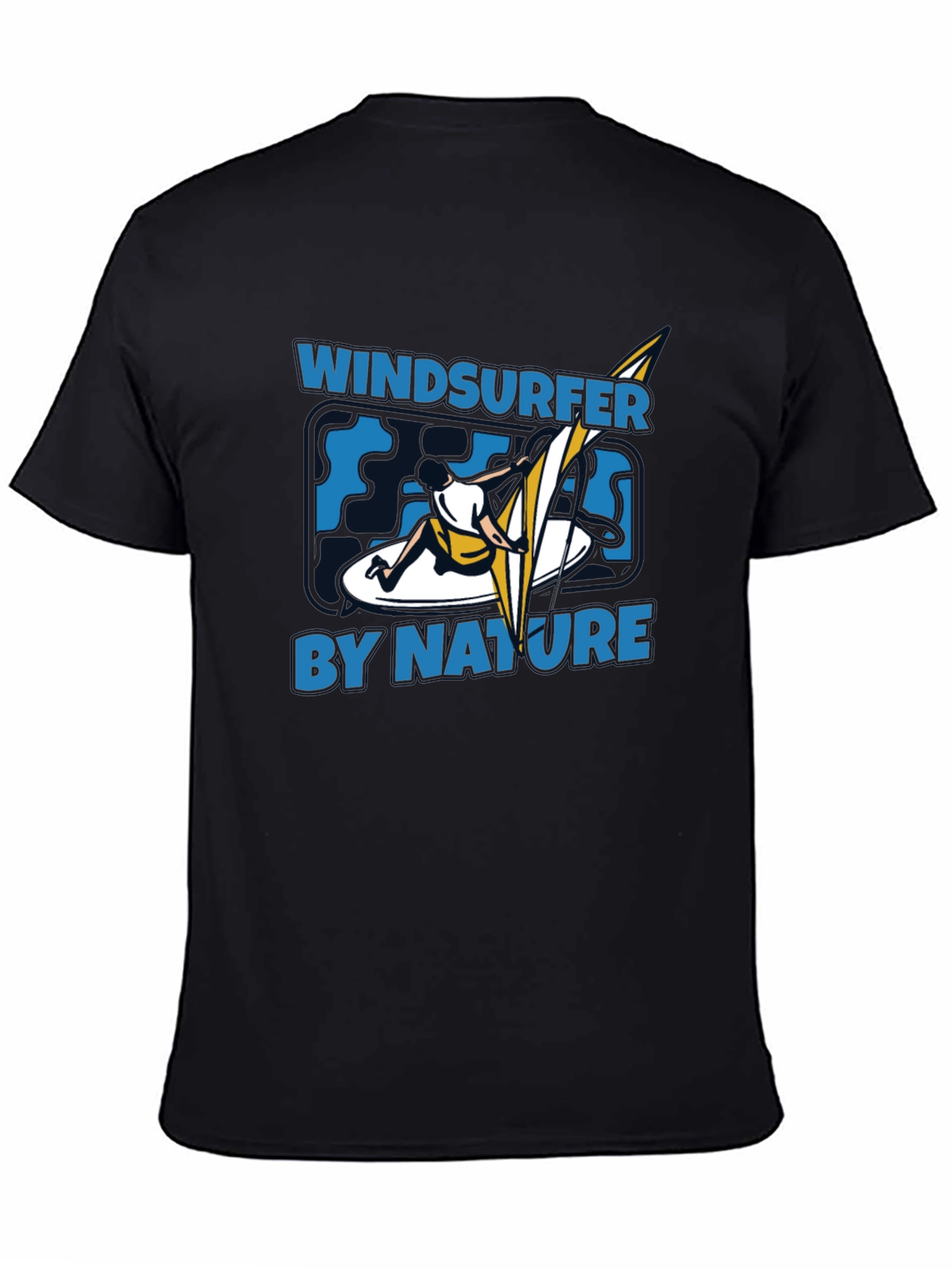 Windsurfer by Nature Graphic Black T-Shirt