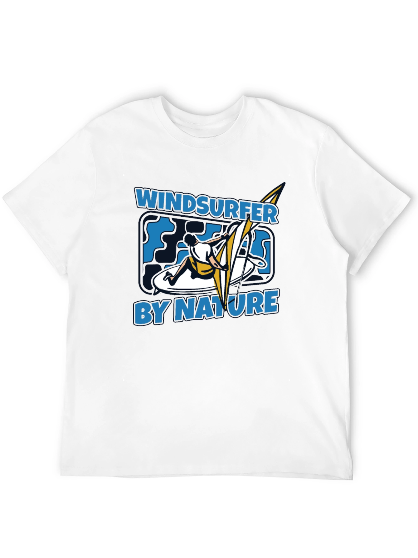Windsurfer by Nature Graphic Black T-Shirt