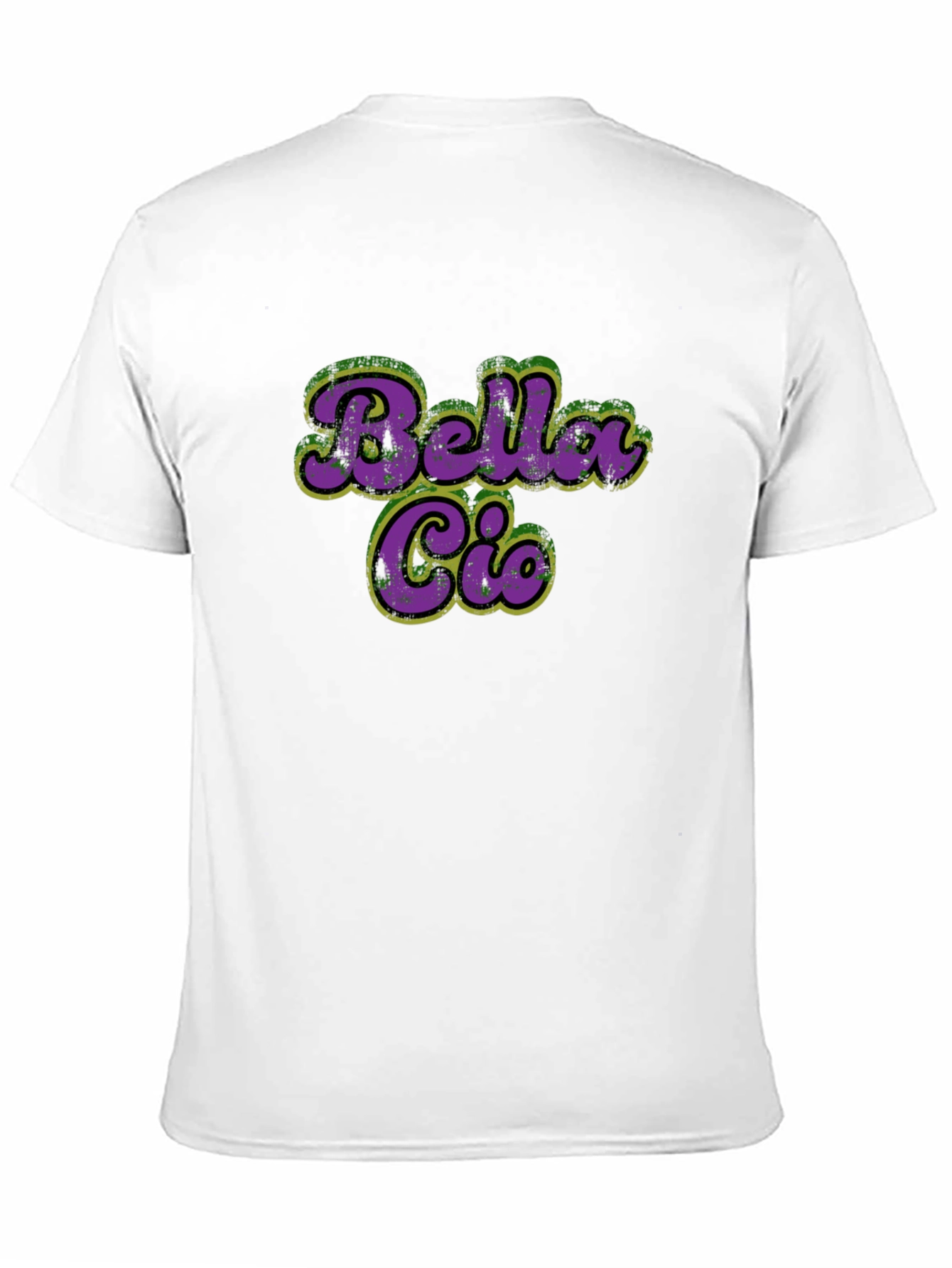 Bella Ciao T-Shirt - Purple & Green Retro Style