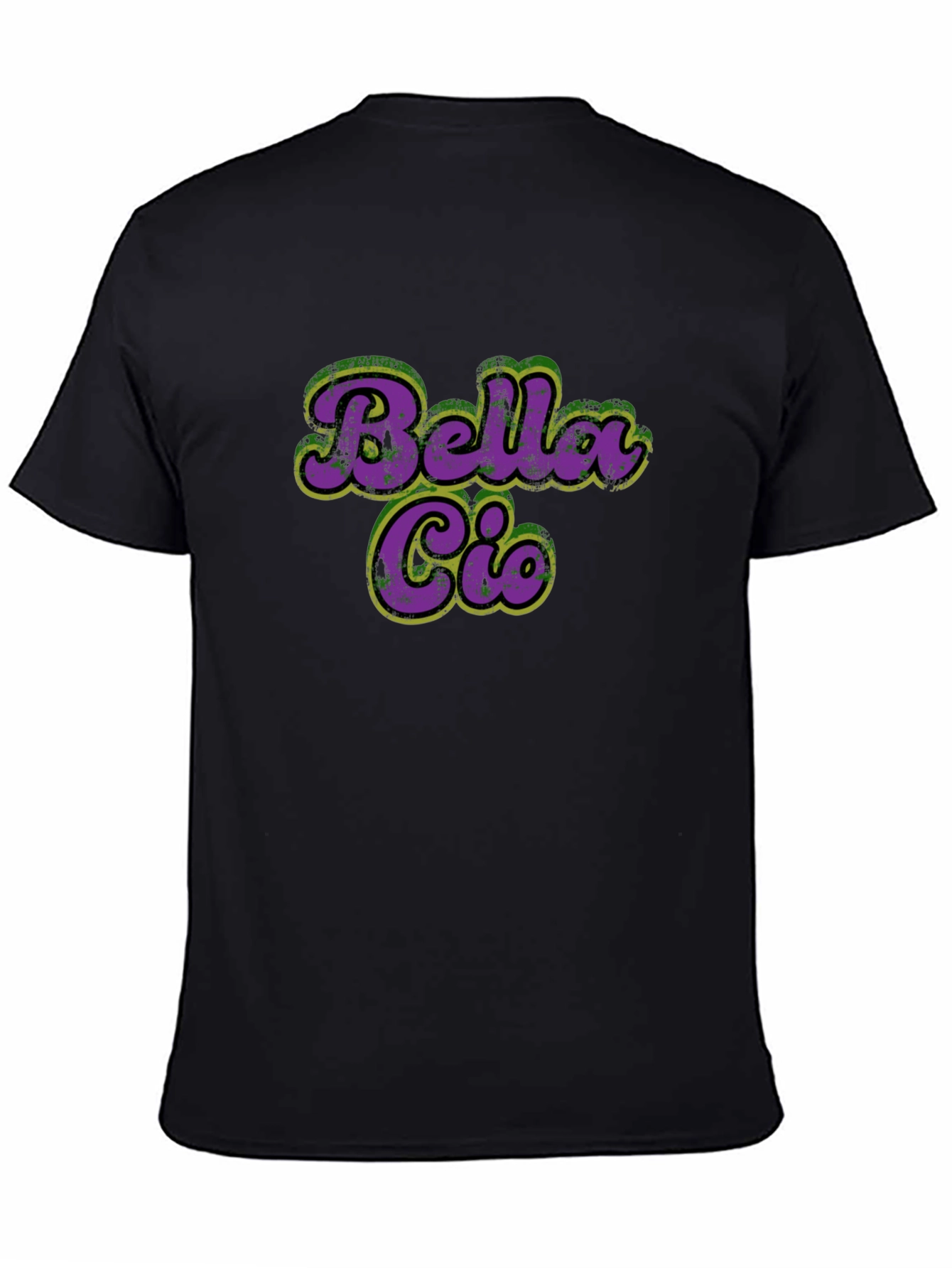 Bella Ciao T-Shirt - Purple & Green Retro Style