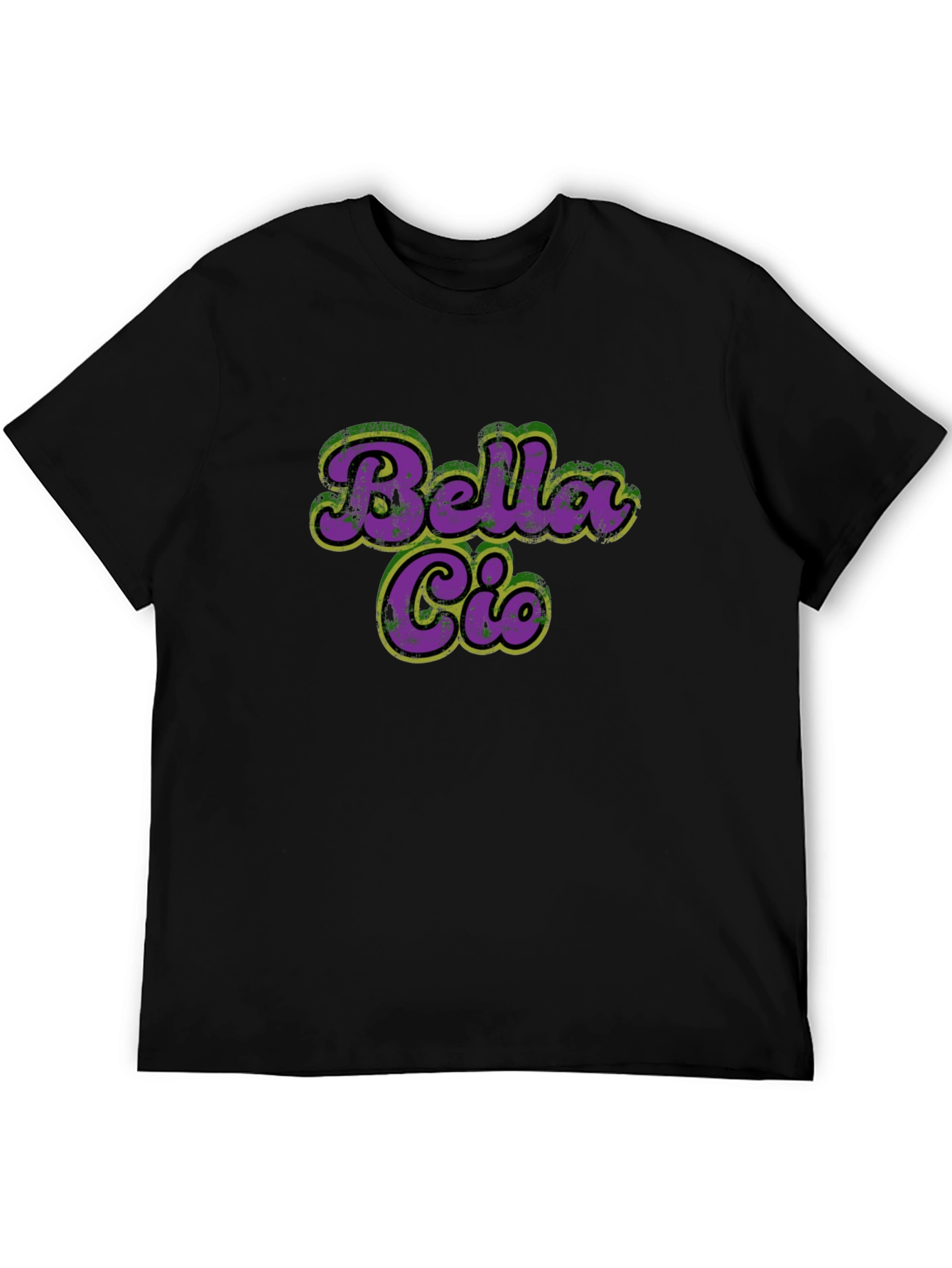 Bella Ciao T-Shirt - Purple & Green Retro Style