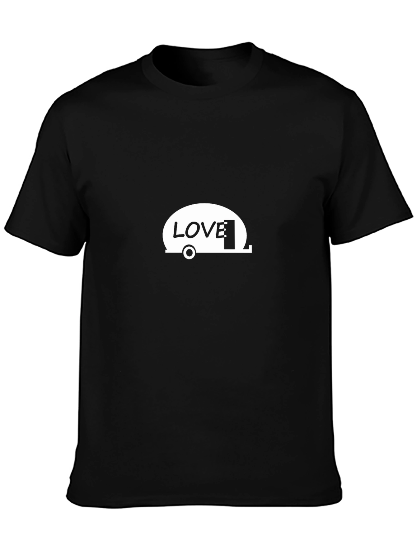 Love Camper Black T-Shirt - Adventure & Travel Style