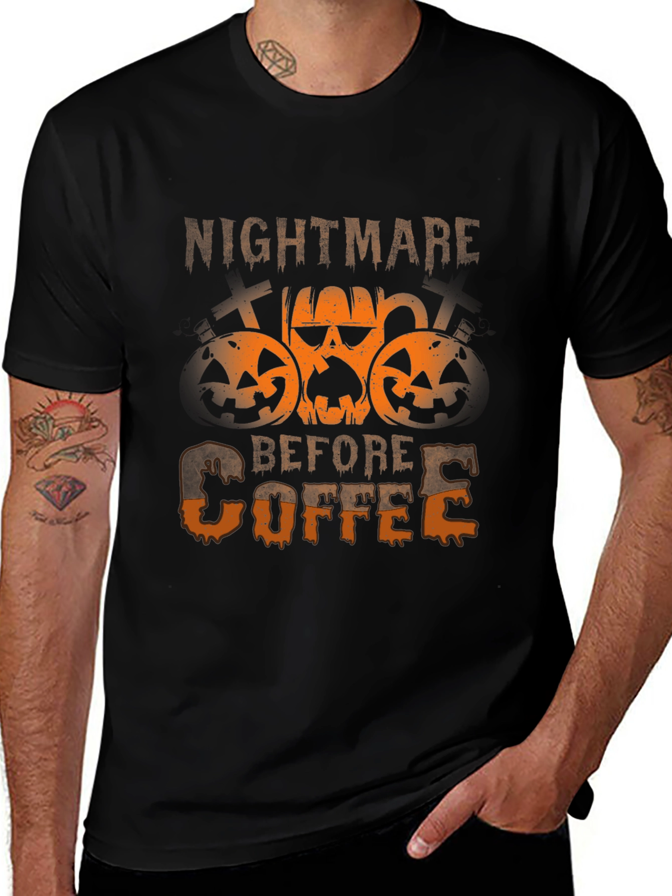 Nightmare Before Coffee Halloween T-Shirt