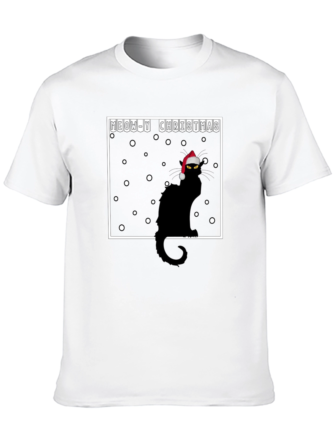 Meow-y Christmas Cat T-Shirt