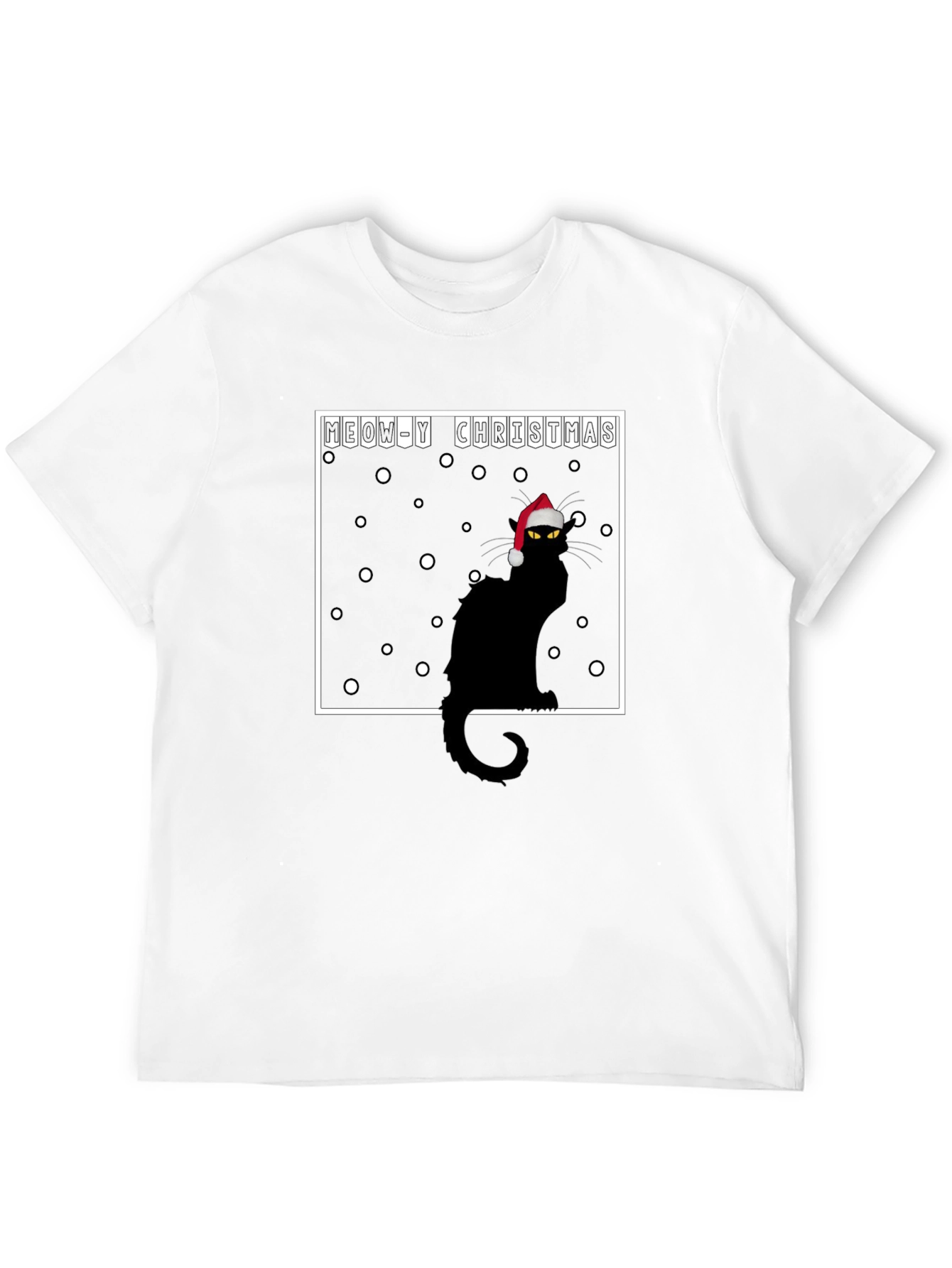Meow-y Christmas Cat T-Shirt