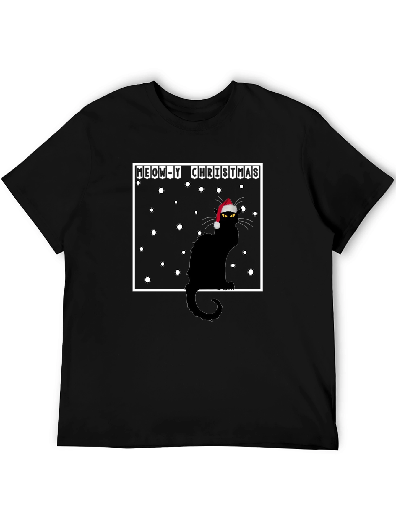 Meow-y Christmas Cat T-Shirt