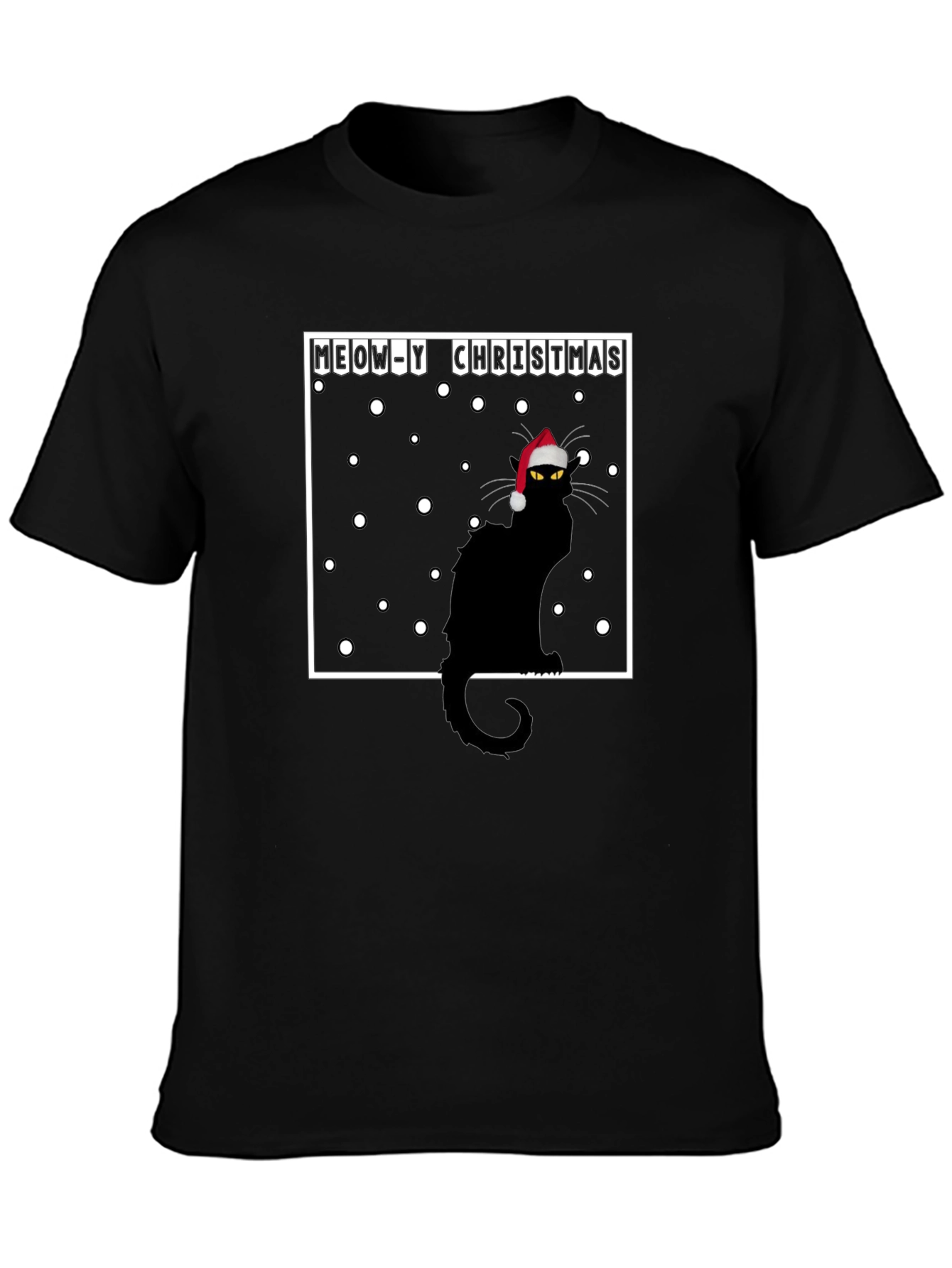 Meow-y Christmas Cat T-Shirt