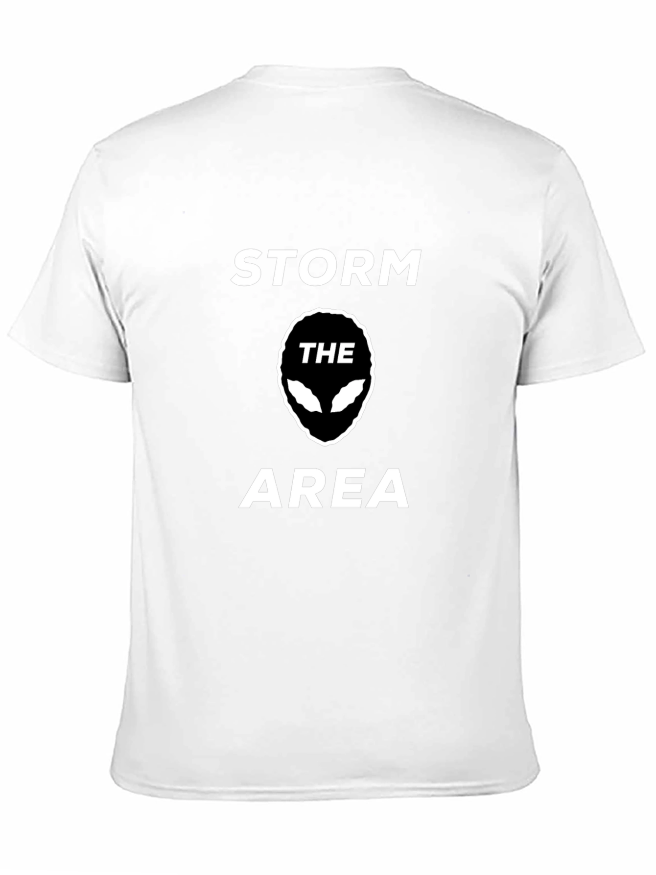 Storm the Area Alien Graphic Black T-Shirt