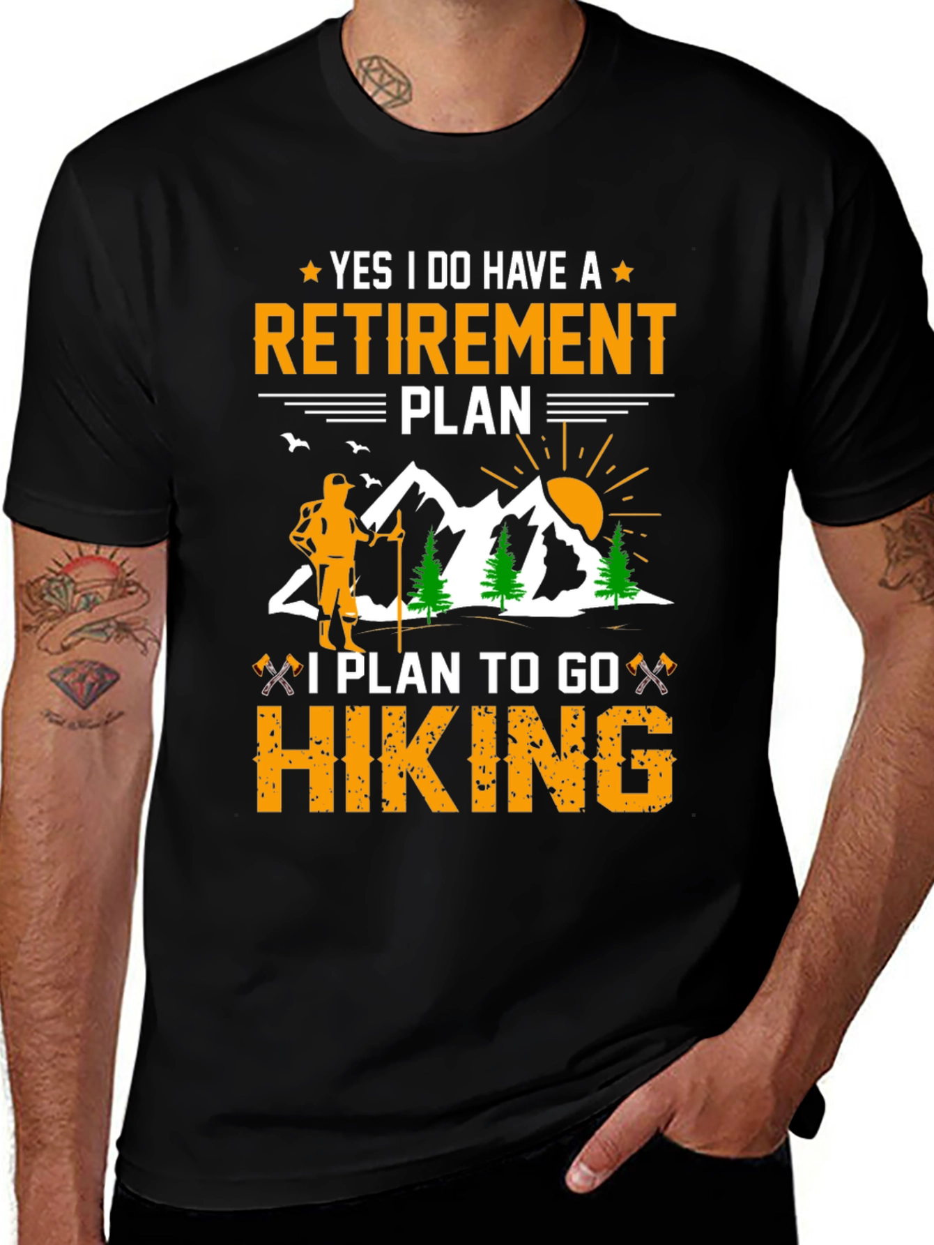 Retirement Plan Hiking T-Shirt