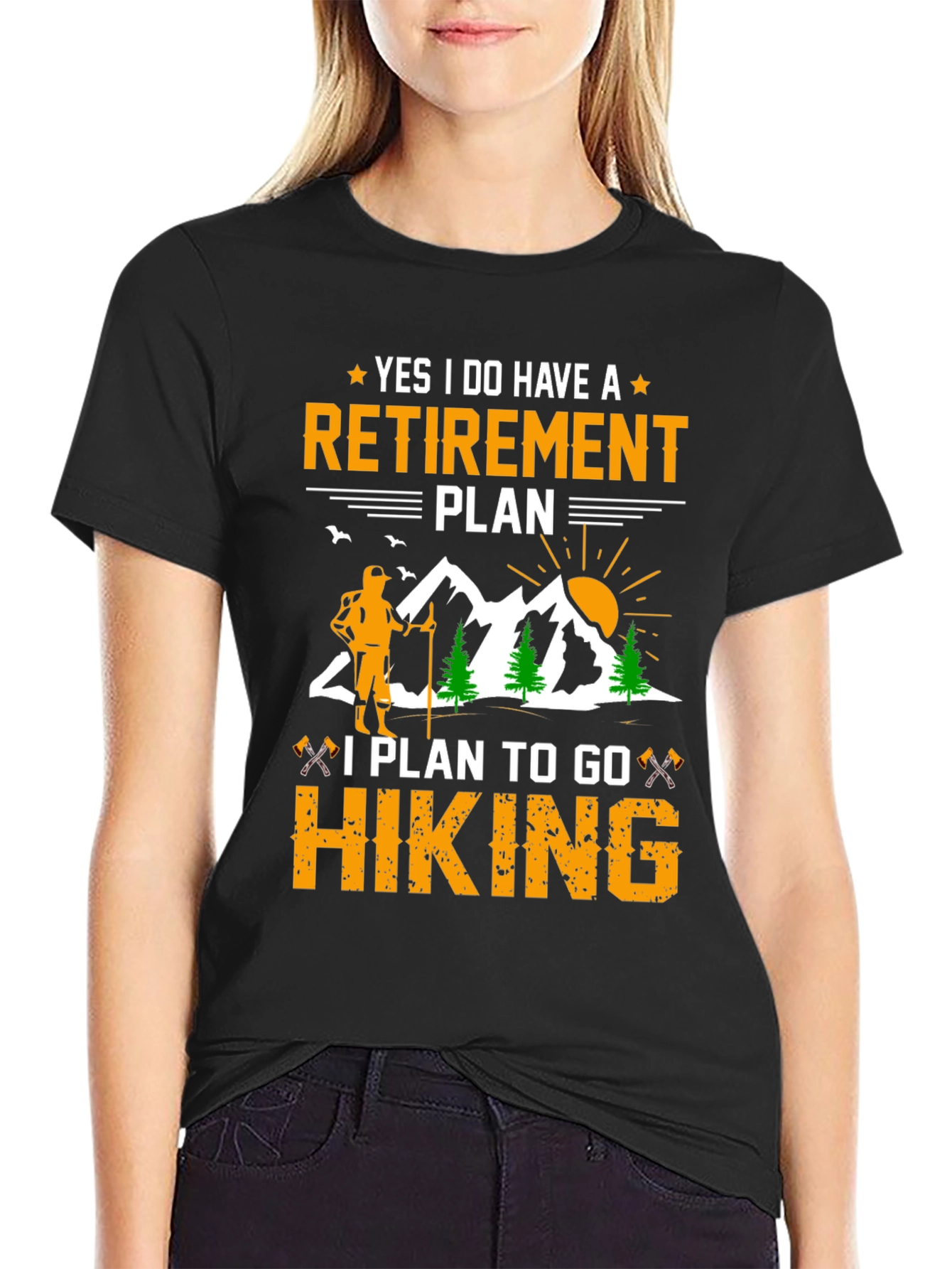 Retirement Plan Hiking T-Shirt