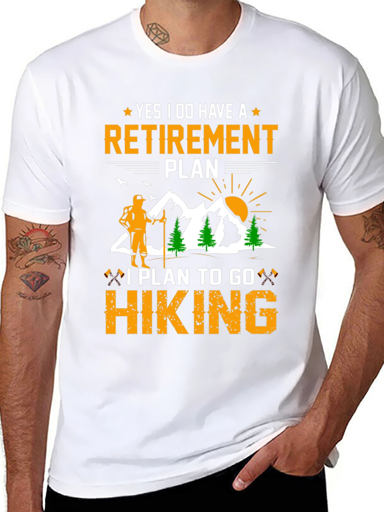 Retirement Plan Hiking T-Shirt
