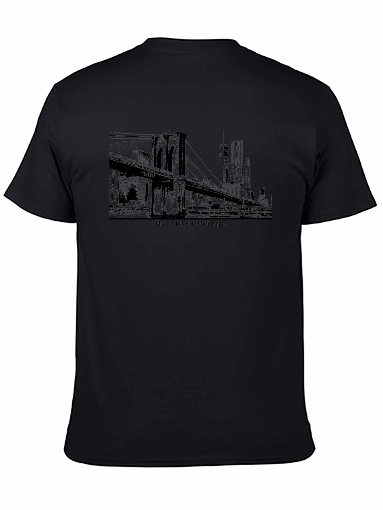 Brooklyn Bridge Graphic Tee - Black