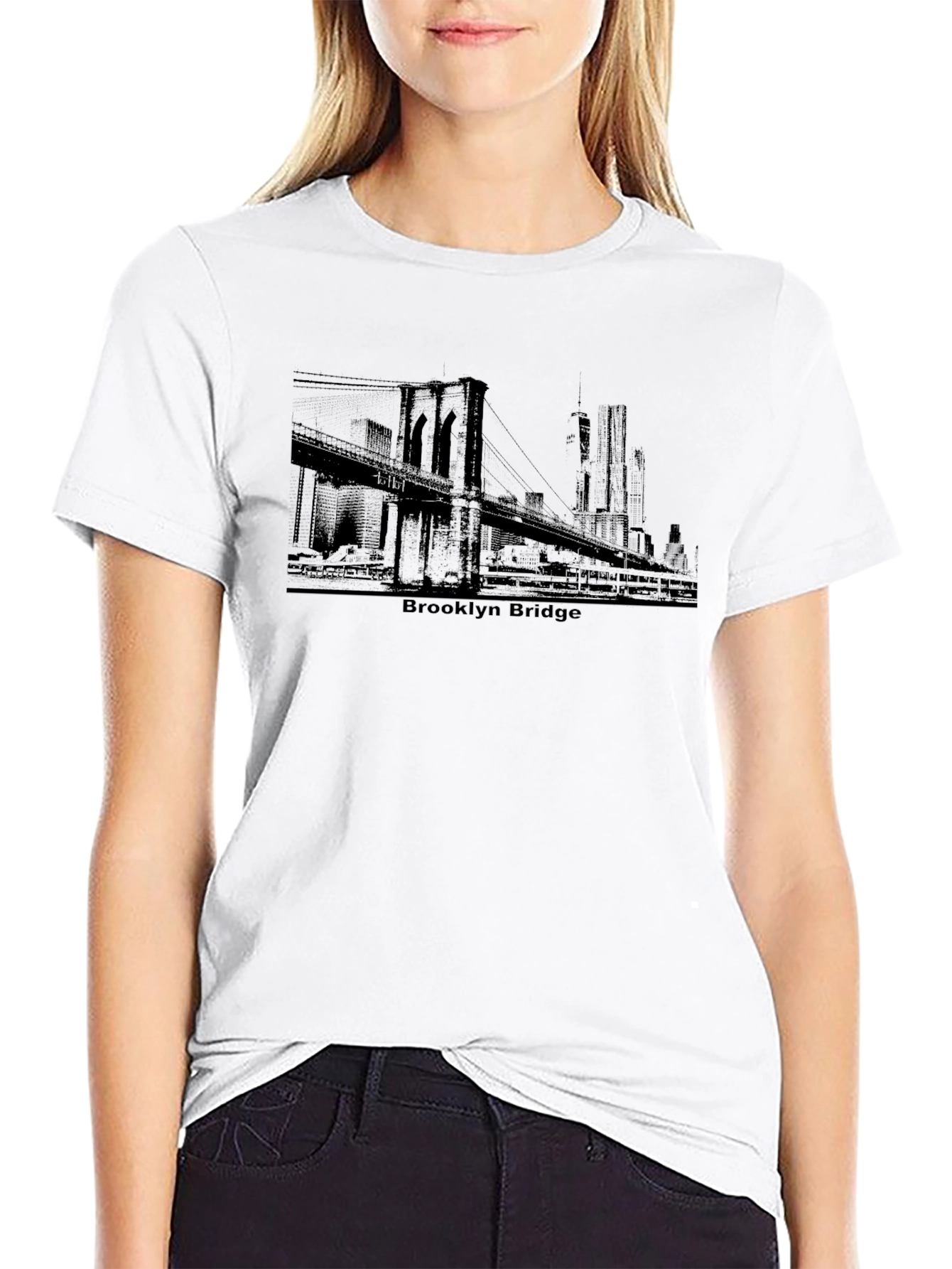 Brooklyn Bridge Graphic Tee - Black
