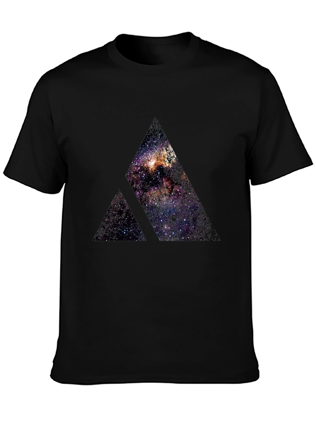Galaxy Mountain Black T-Shirt
