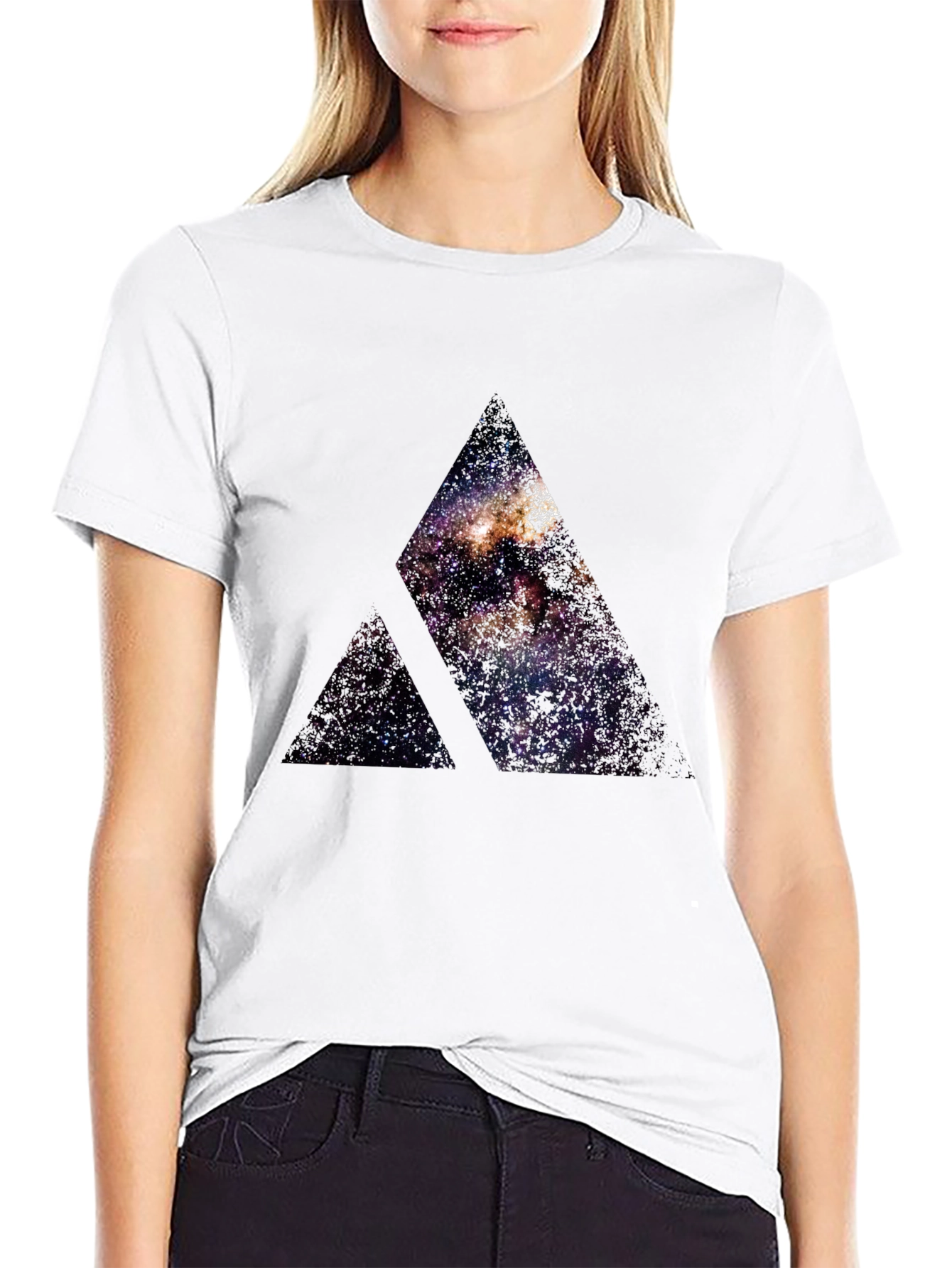 Galaxy Mountain Black T-Shirt