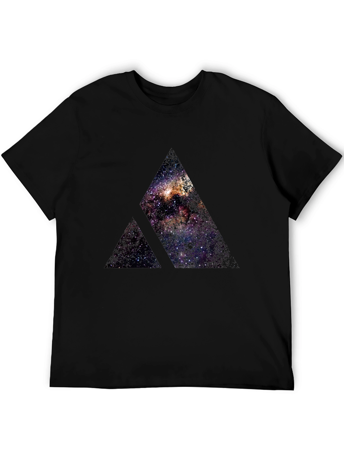 Galaxy Mountain Black T-Shirt