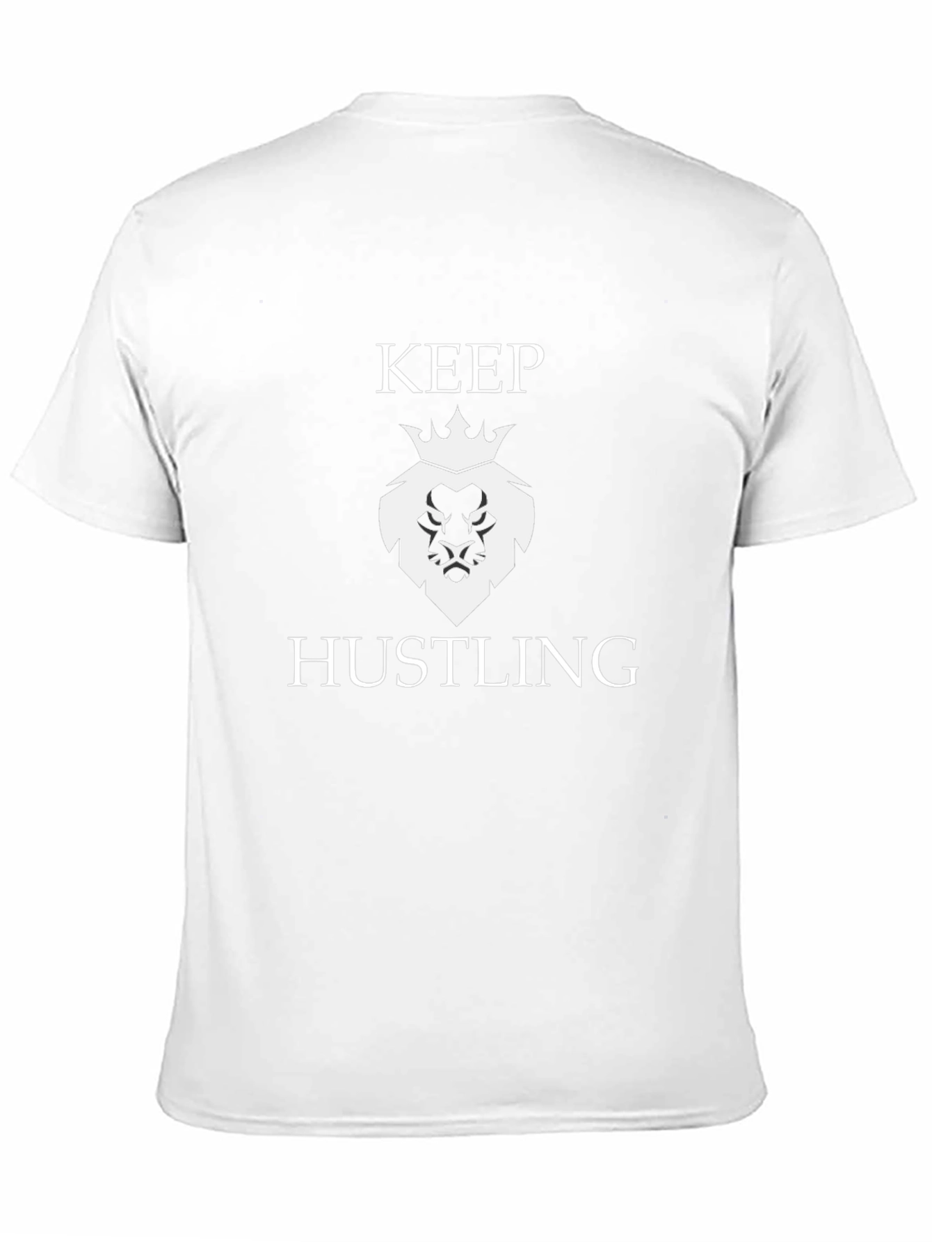Keep Hustling Lion Graphic Tee - Black