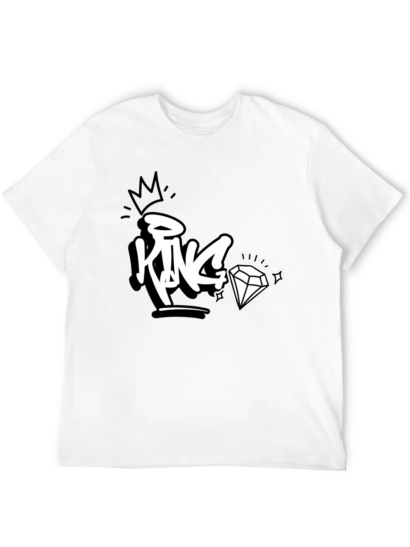 King Diamond Graphic Tee - Black Cotton T-Shirt