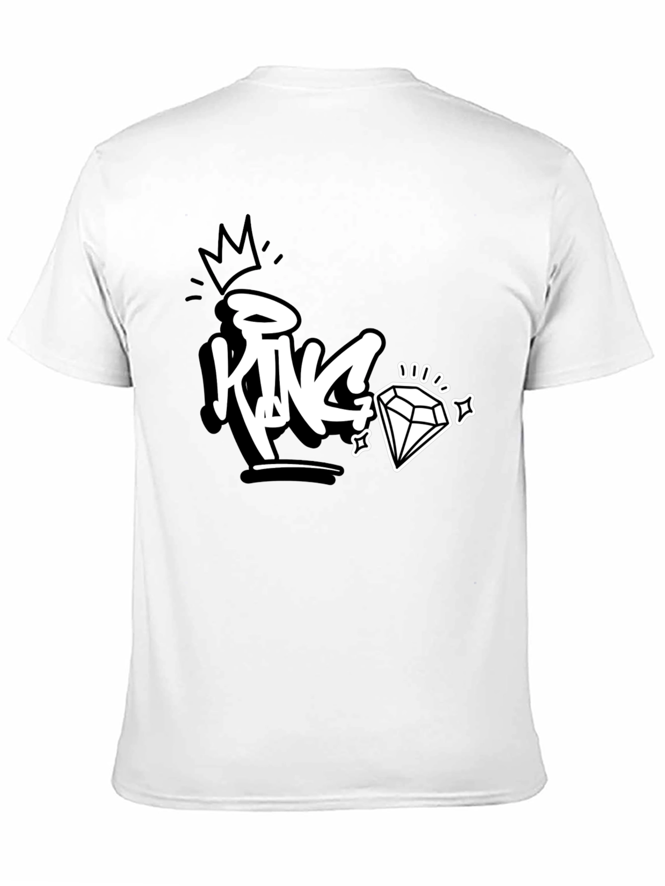 King Diamond Graphic Tee - Black Cotton T-Shirt