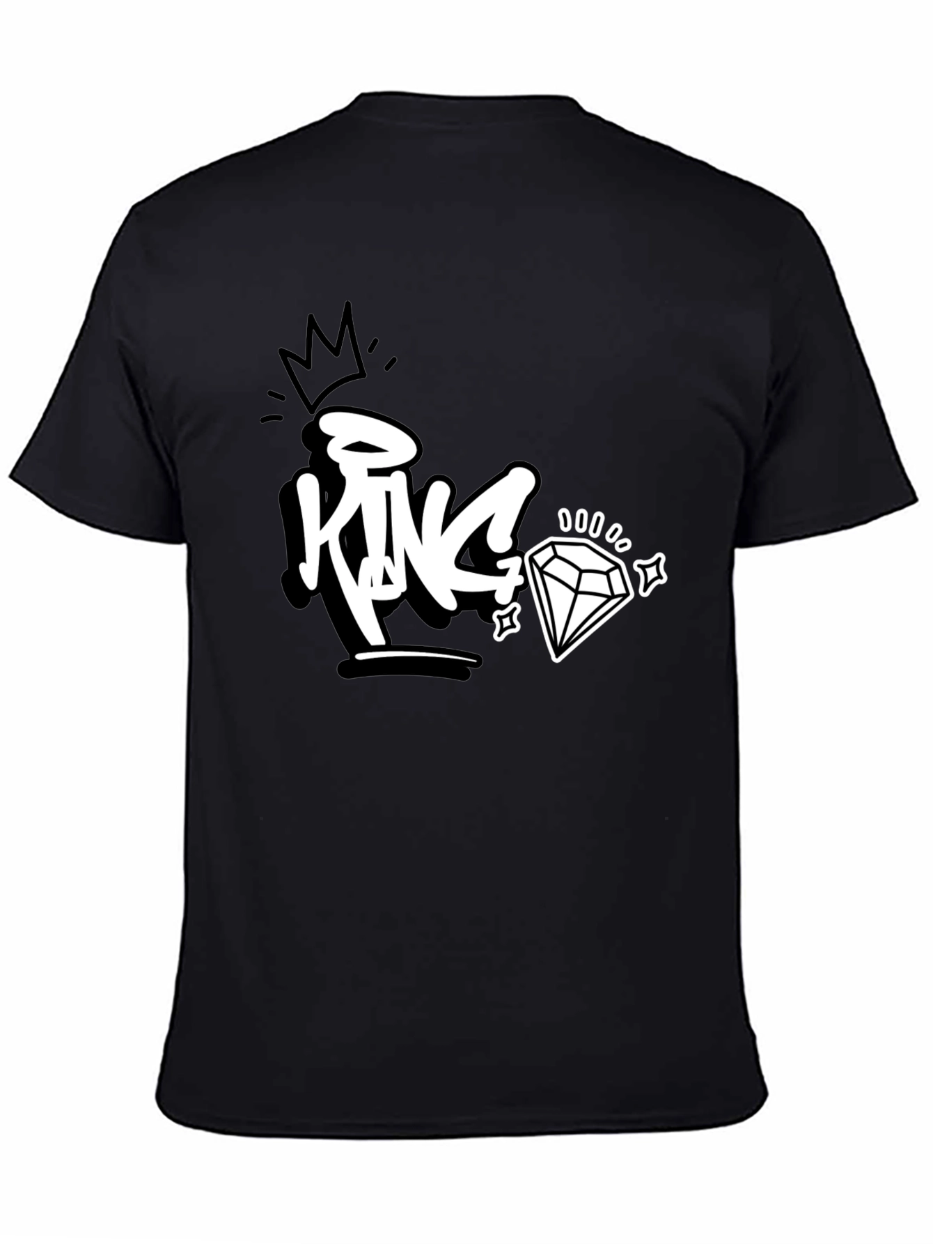 King Diamond Graphic Tee - Black Cotton T-Shirt