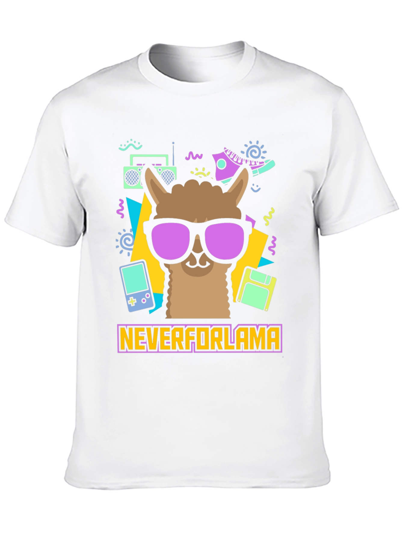 Never For Llama Retro T-Shirt