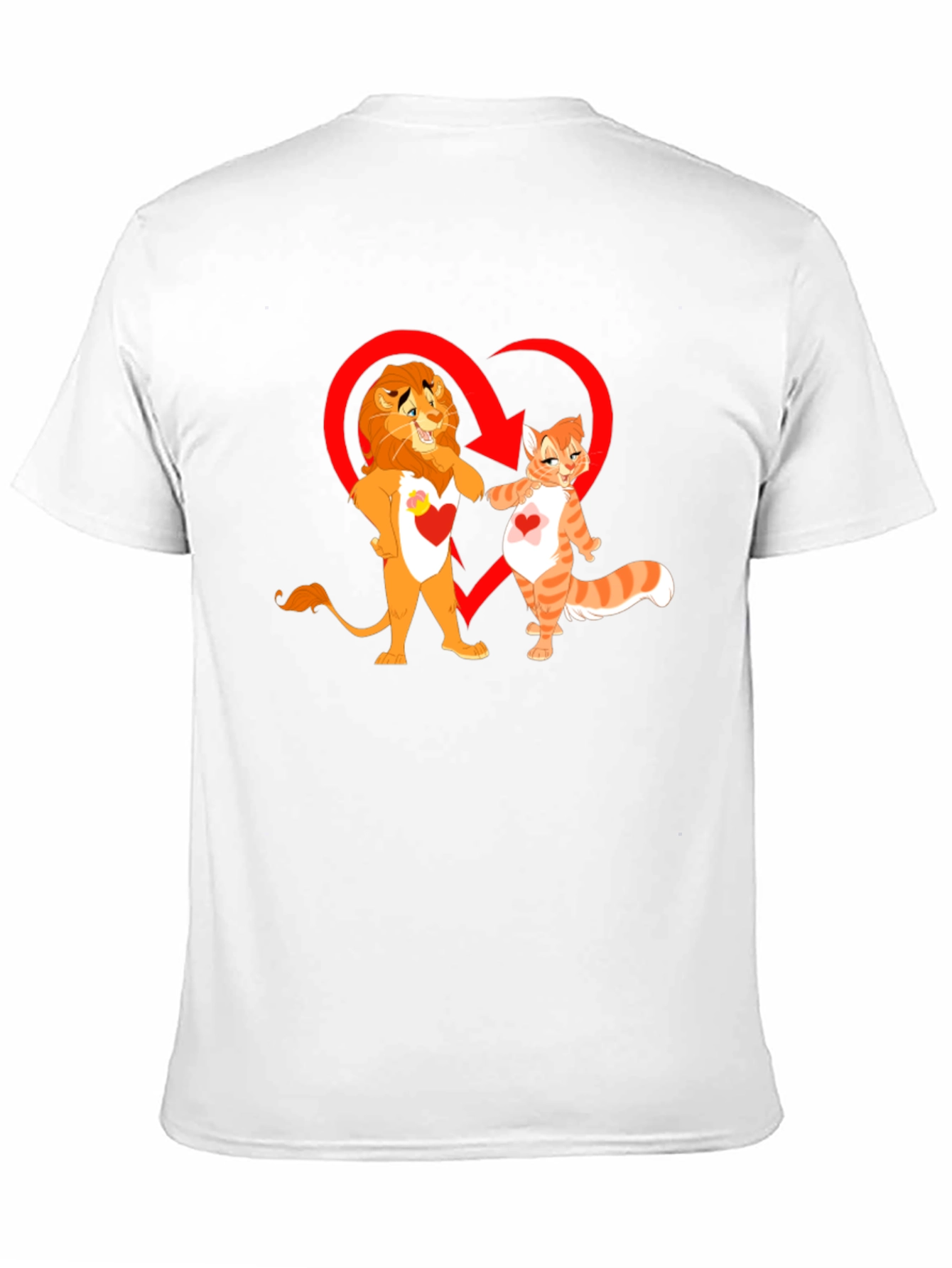 Lion and Cat Love T-Shirt