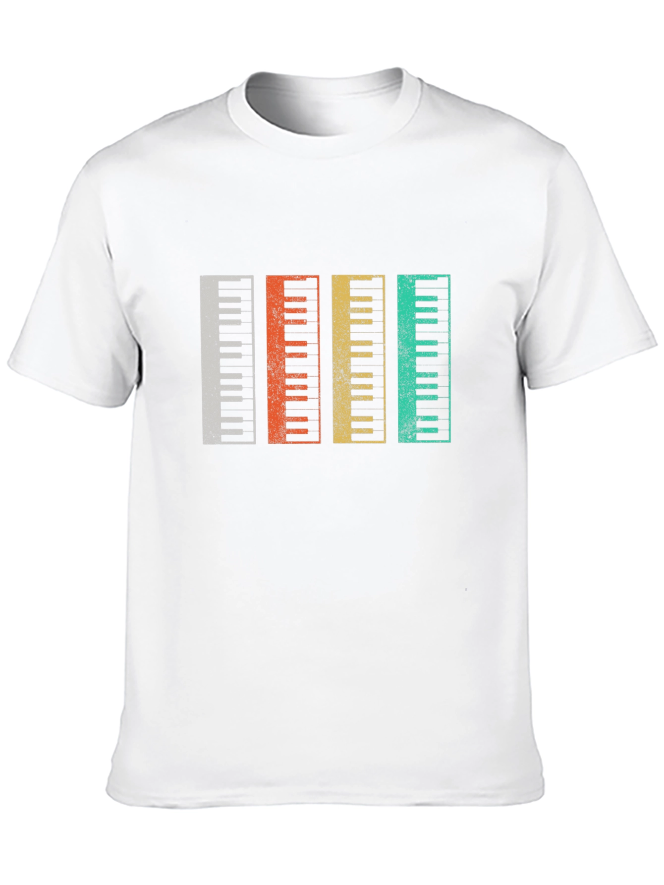 Retro Piano Keys T-Shirt Music Lover Gift