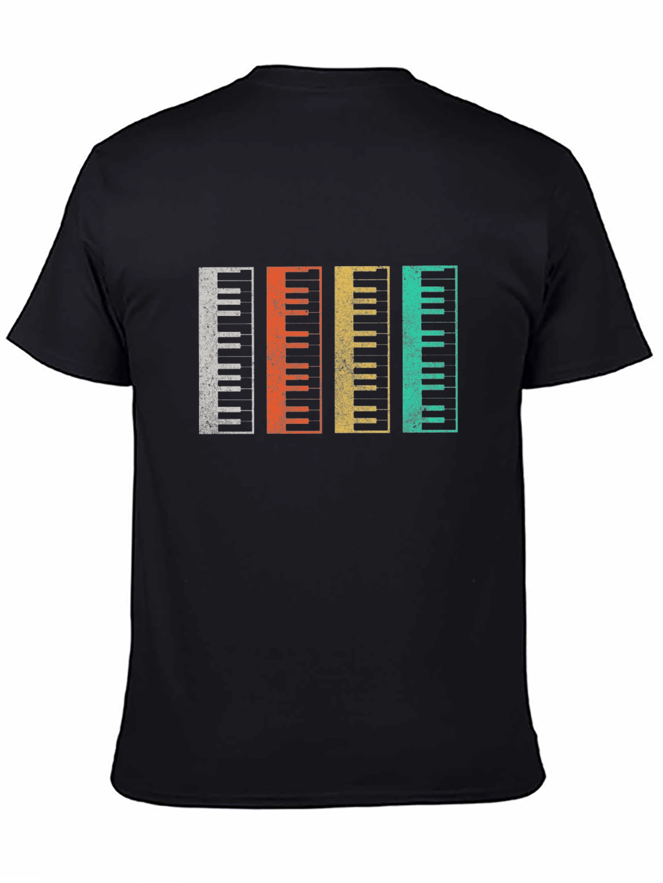 Retro Piano Keys T-Shirt Music Lover Gift