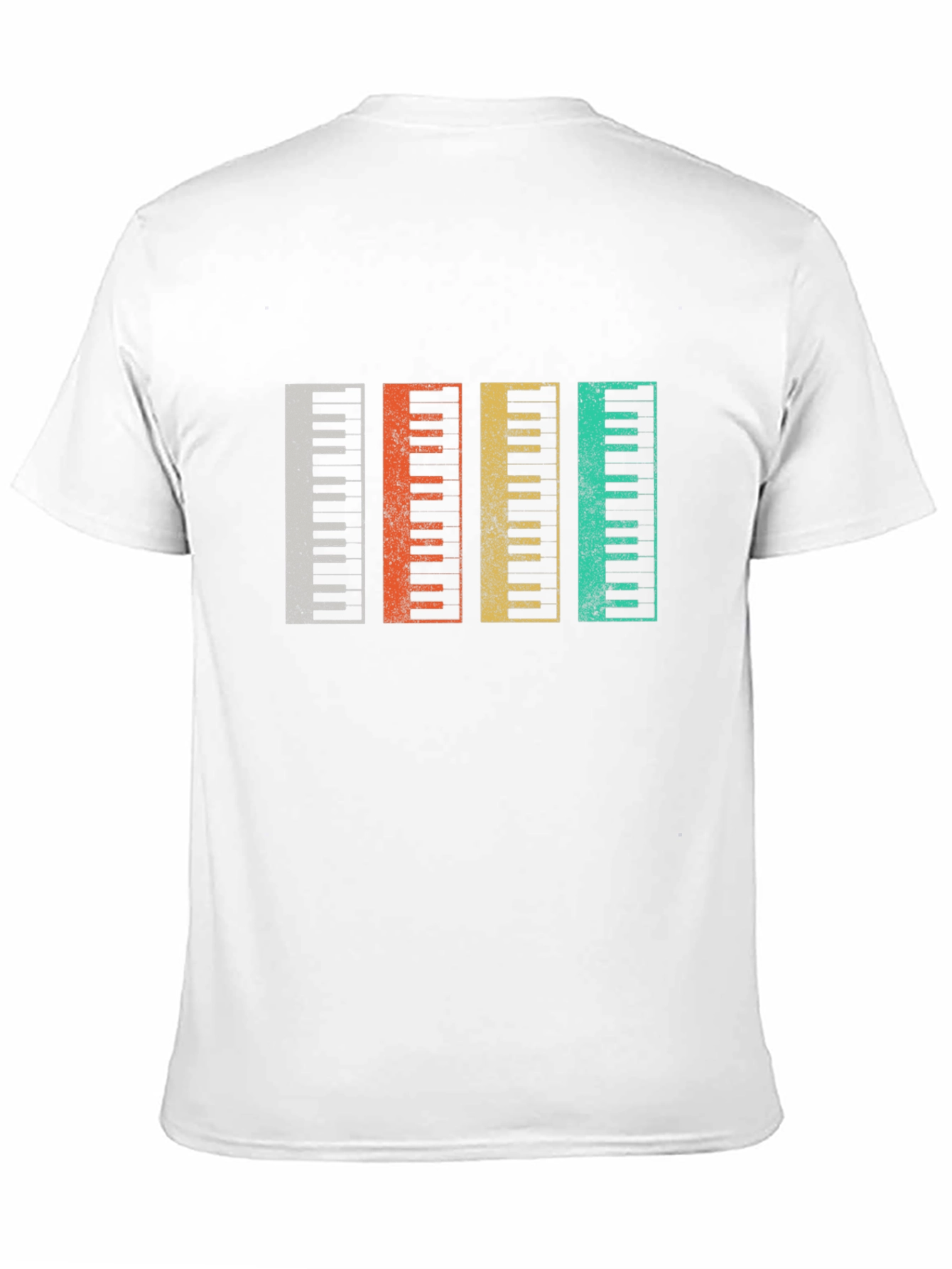 Retro Piano Keys T-Shirt Music Lover Gift