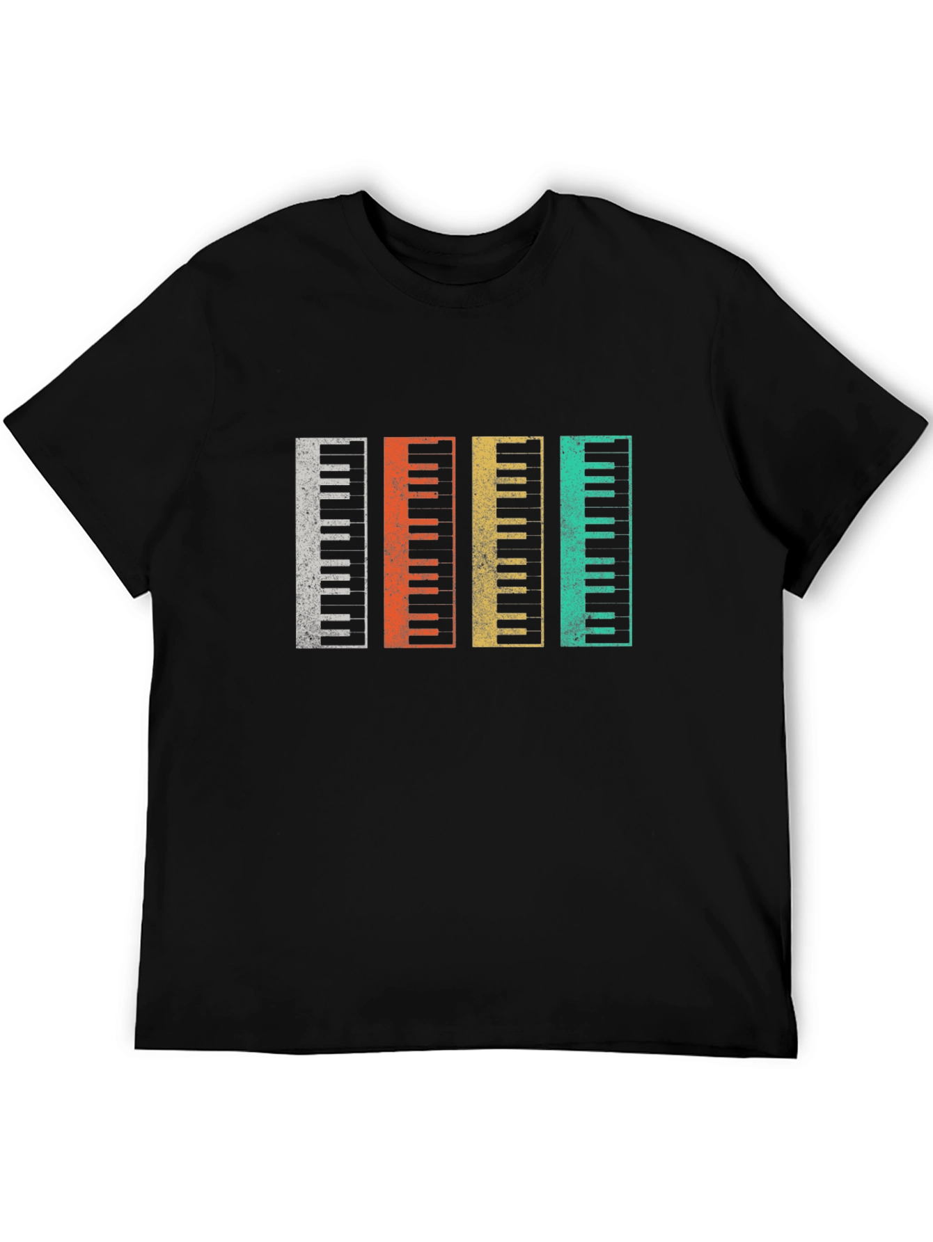 Retro Piano Keys T-Shirt Music Lover Gift